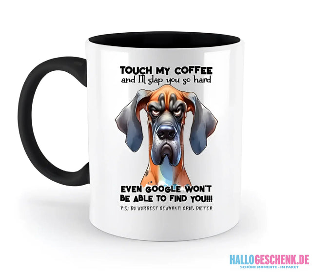 Coffee-Dog • Kaffee • Hund • zweifarbige Tasse • Exklusivdesign • personalisiert