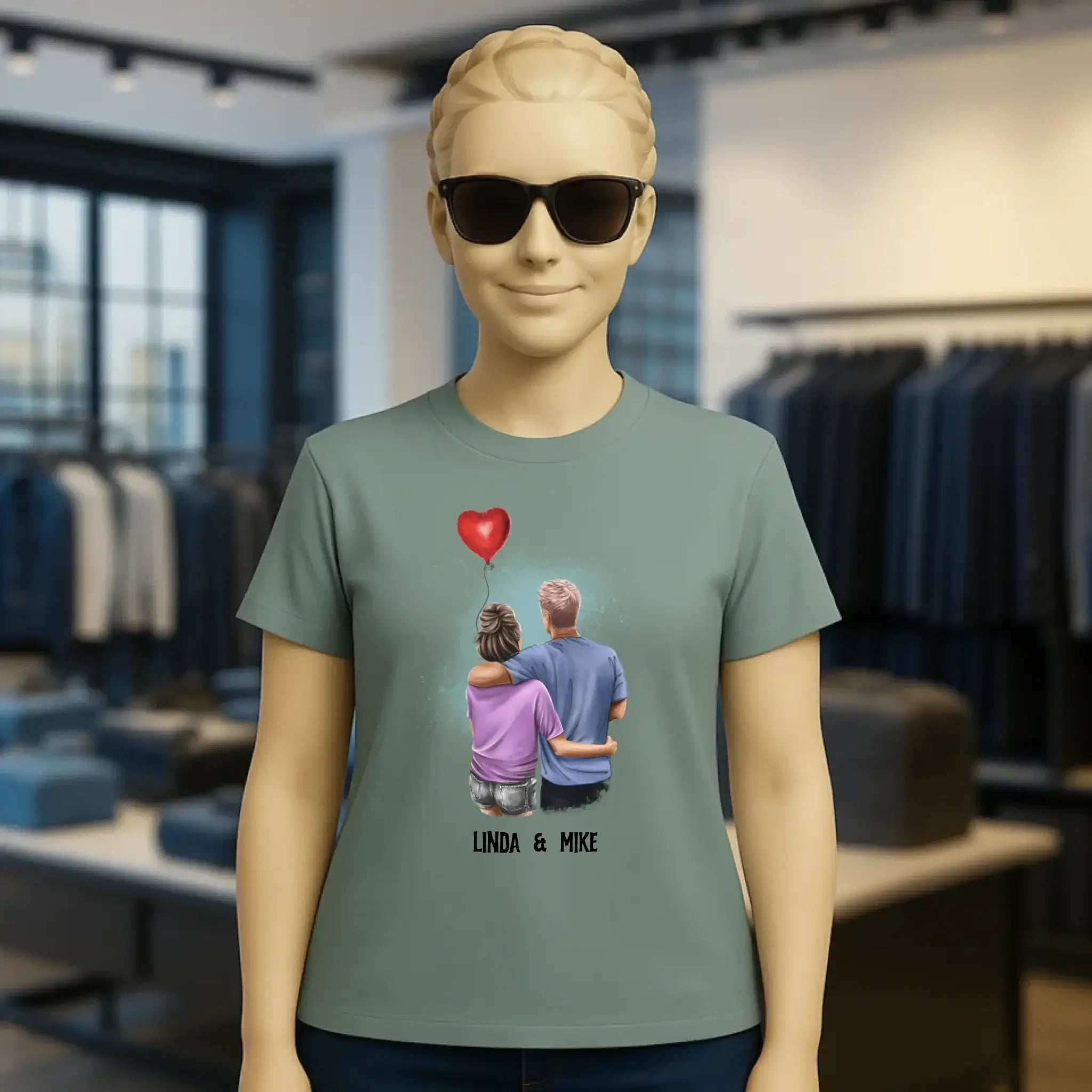 Couple Creator Ballon Love • Liebe • Beziehung • Paar Designer • Ladies Premium T-Shirt XS-2XL aus Bio-Baumwolle für Damen • Exklusivdesign • personalisiert • Motivauswahl • personalisierbar
