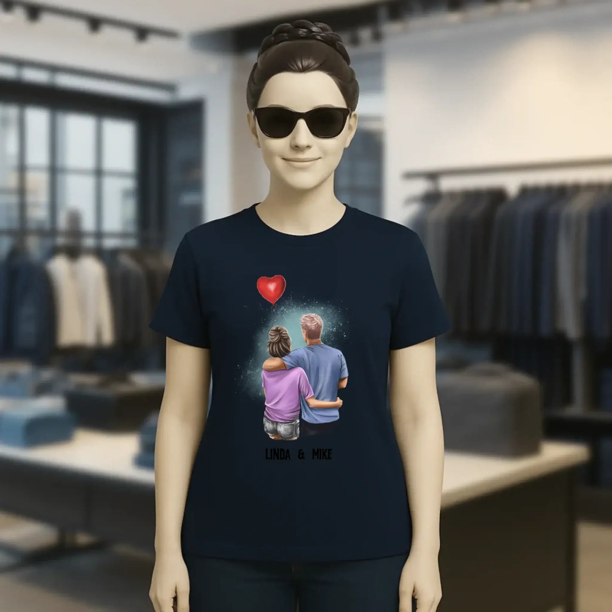 Couple Creator Ballon Love • Liebe • Beziehung • Paar Designer • Ladies Premium T-Shirt XS-2XL aus Bio-Baumwolle für Damen • Exklusivdesign • personalisiert • Motivauswahl • personalisierbar