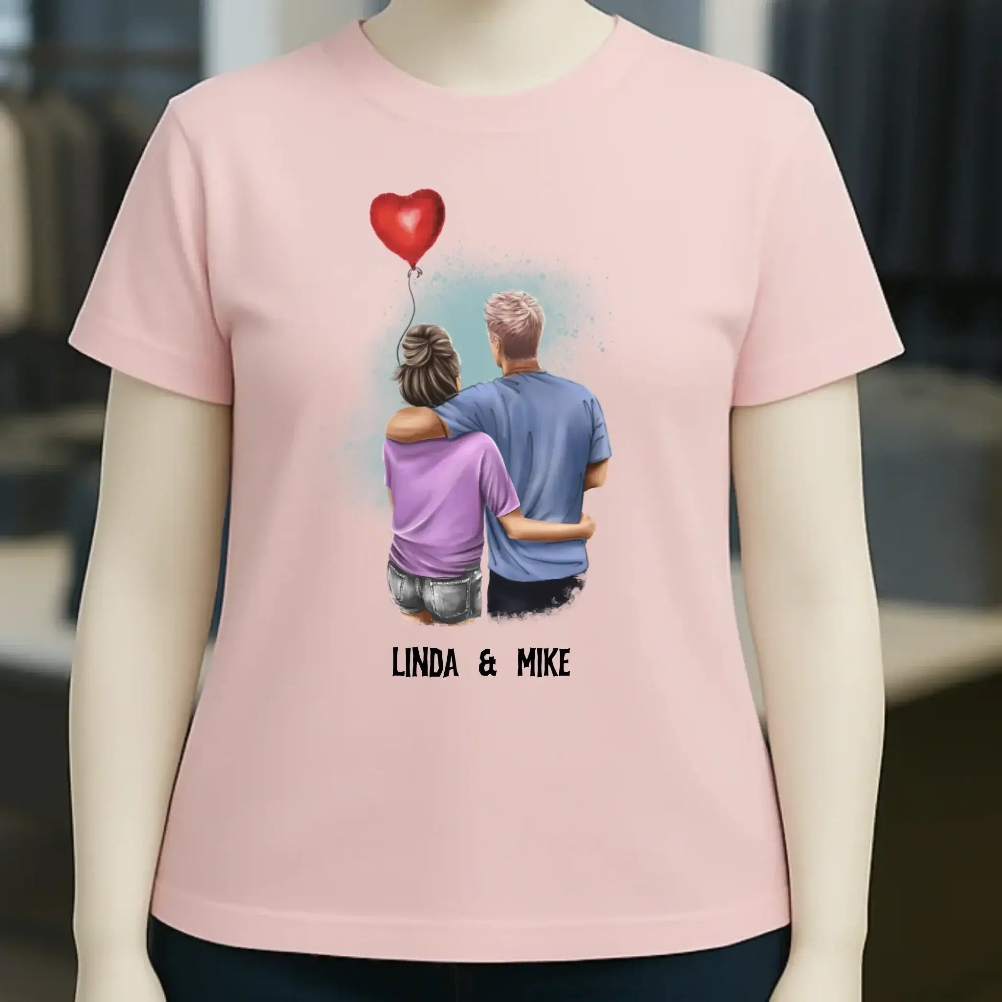 Couple Creator Ballon Love • Liebe • Beziehung • Paar Designer • Ladies Premium T-Shirt XS-2XL aus Bio-Baumwolle für Damen • Exklusivdesign • personalisiert • Motivauswahl • personalisierbar