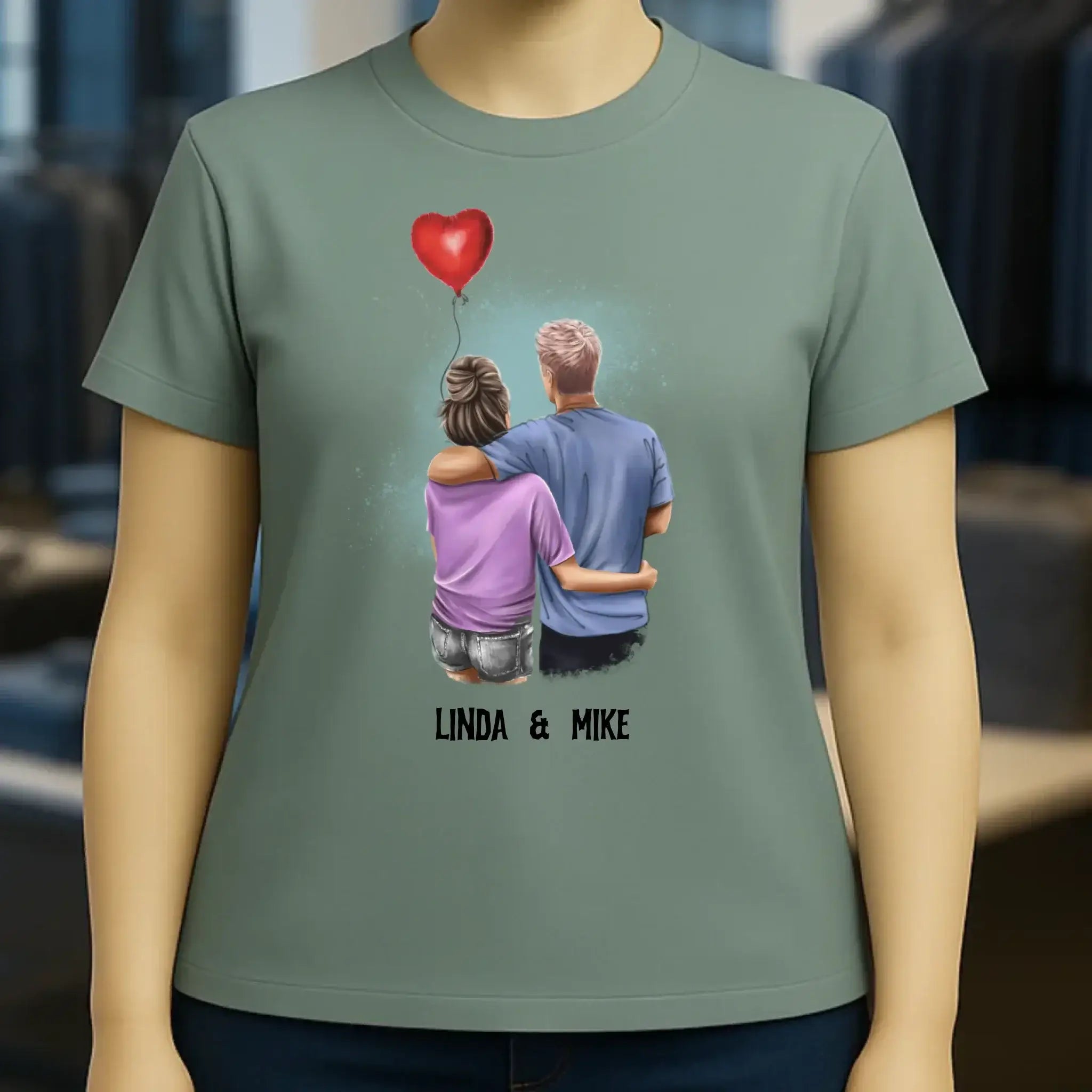 Couple Creator Ballon Love • Liebe • Beziehung • Paar Designer • Ladies Premium T-Shirt XS-2XL aus Bio-Baumwolle für Damen • Exklusivdesign • personalisiert • Motivauswahl • personalisierbar