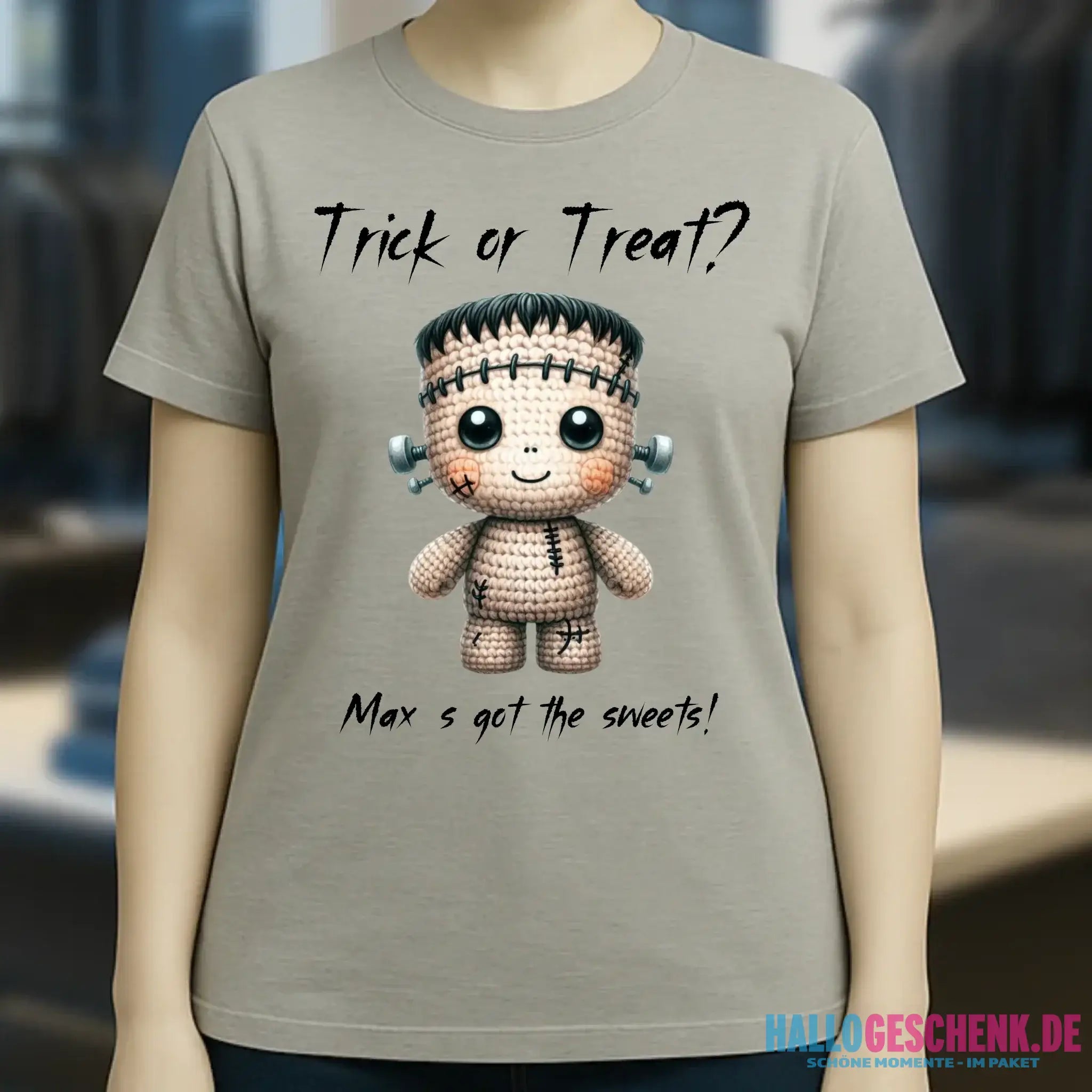 Cute Halloween • Wähle aus 20 Designs + Text • Ladies Premium T-Shirt XS-2XL aus Bio-Baumwolle für Damen • Exklusivdesign • personalisiert