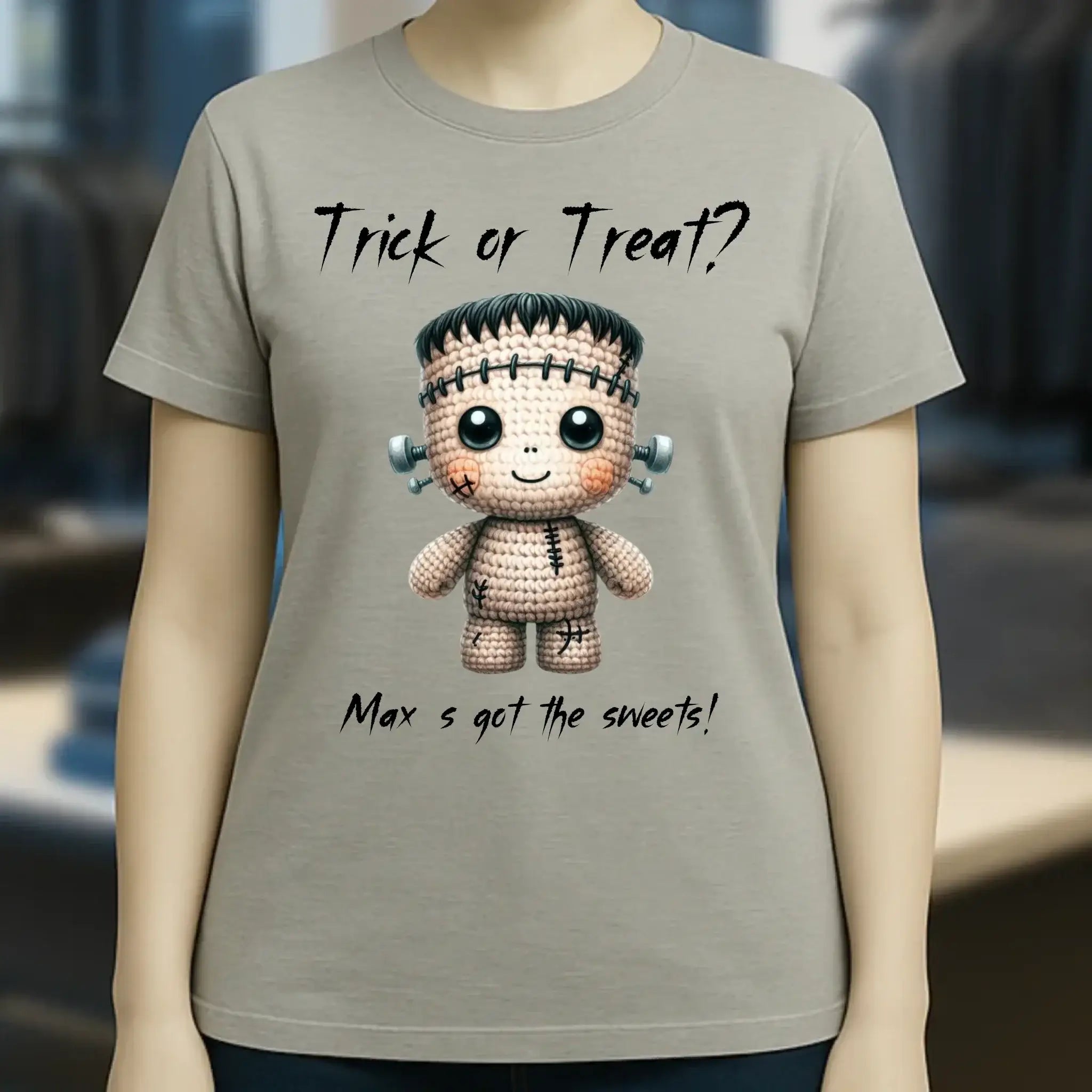 Cute Halloween • Wähle aus 20 Designs + Text • Ladies Premium T-Shirt XS-2XL aus Bio-Baumwolle für Damen • Exklusivdesign • personalisiert