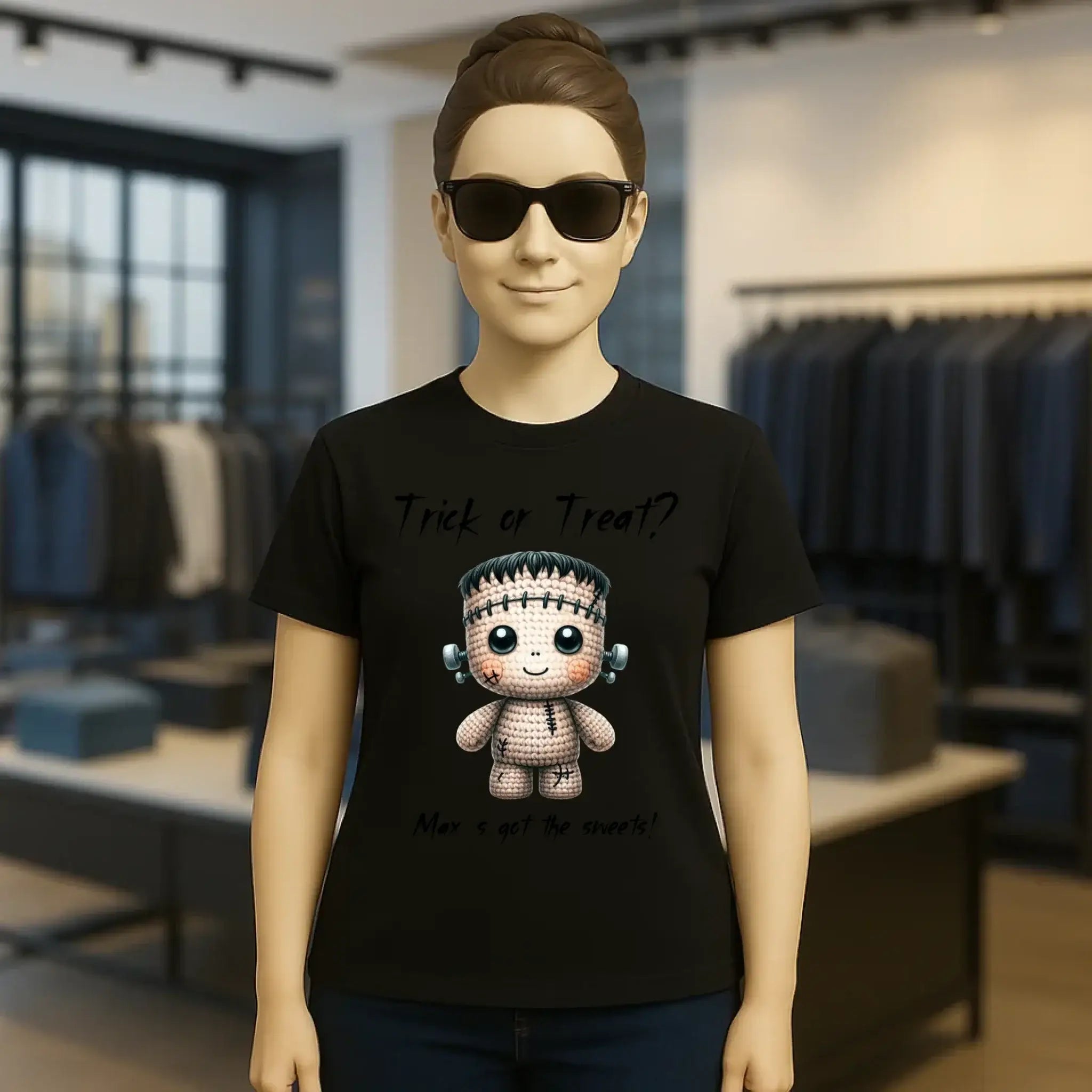 Cute Halloween • Wähle aus 20 Designs + Text • Ladies Premium T-Shirt XS-2XL aus Bio-Baumwolle für Damen • Exklusivdesign • personalisiert