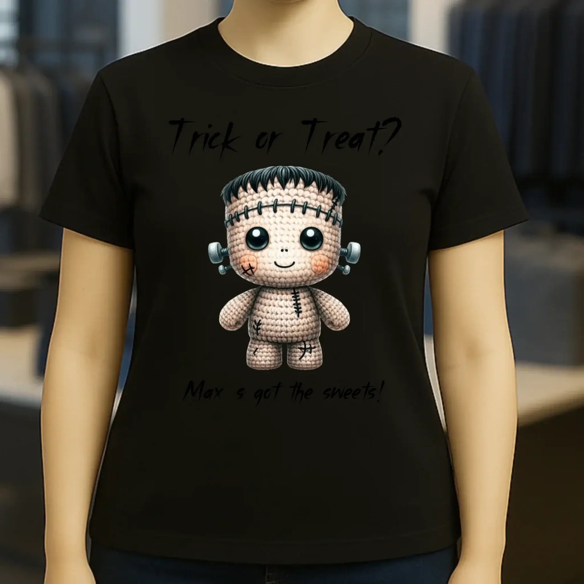 Cute Halloween • Wähle aus 20 Designs + Text • Ladies Premium T-Shirt XS-2XL aus Bio-Baumwolle für Damen • Exklusivdesign • personalisiert