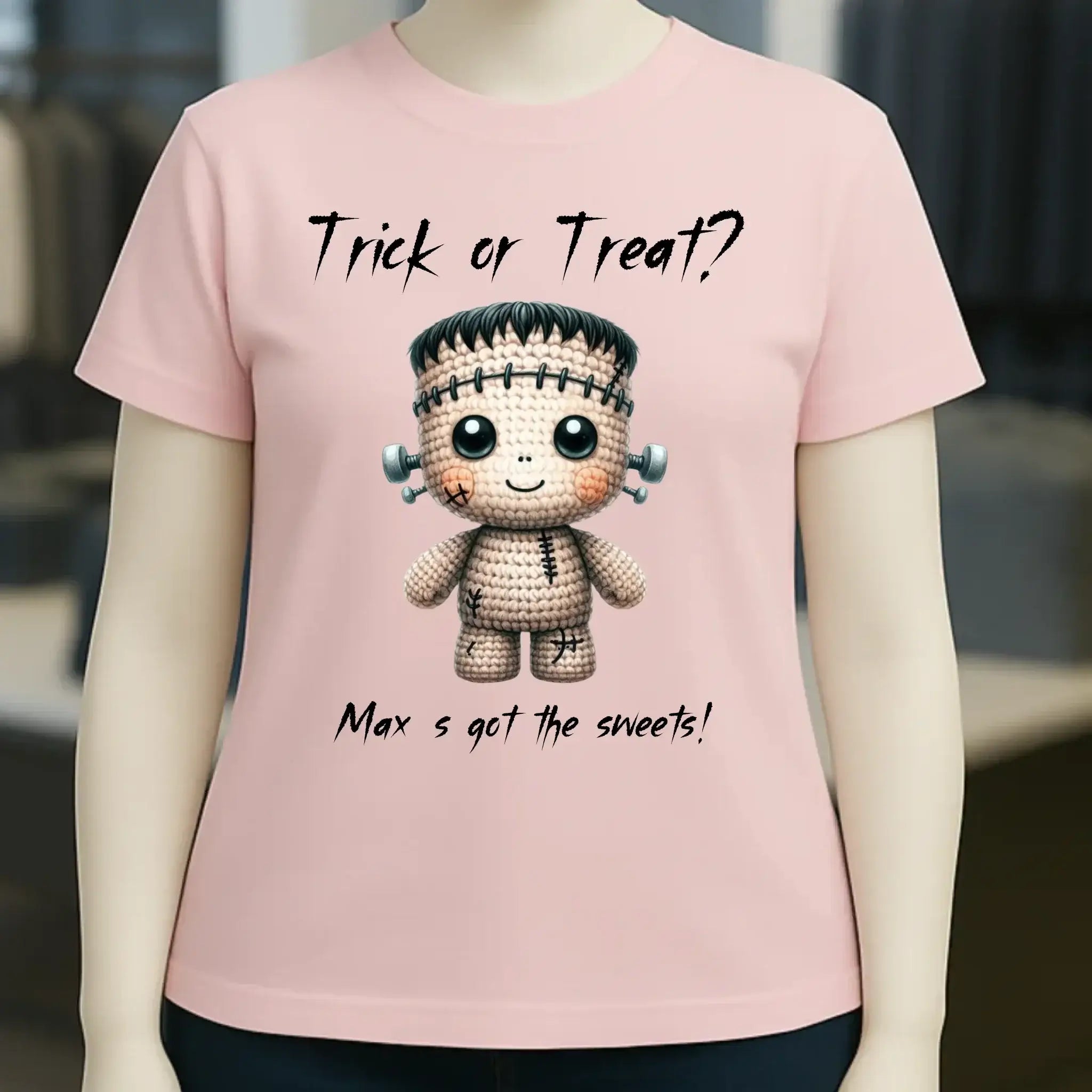Cute Halloween • Wähle aus 20 Designs + Text • Ladies Premium T-Shirt XS-2XL aus Bio-Baumwolle für Damen • Exklusivdesign • personalisiert