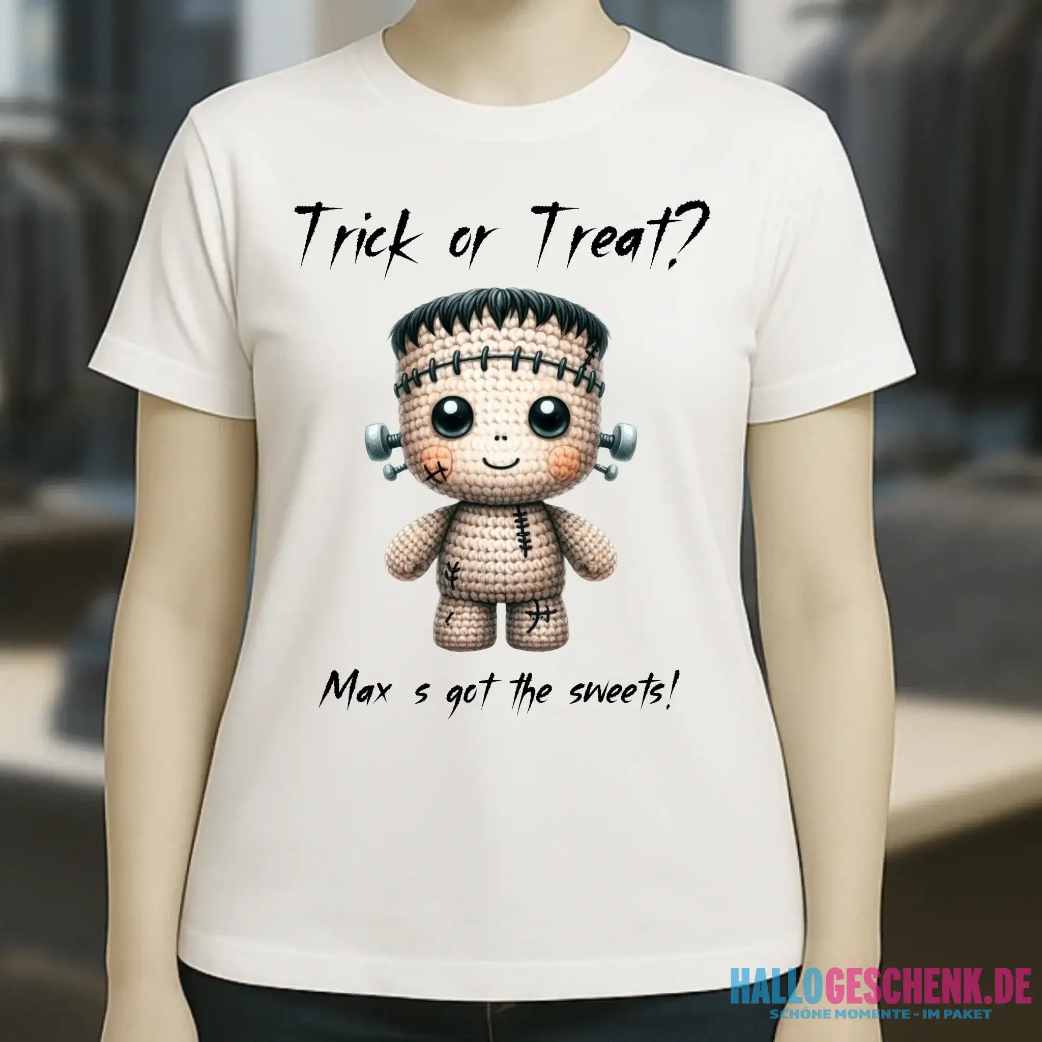 Cute Halloween • Wähle aus 20 Designs + Text • Ladies Premium T-Shirt XS-2XL aus Bio-Baumwolle für Damen • Exklusivdesign • personalisiert