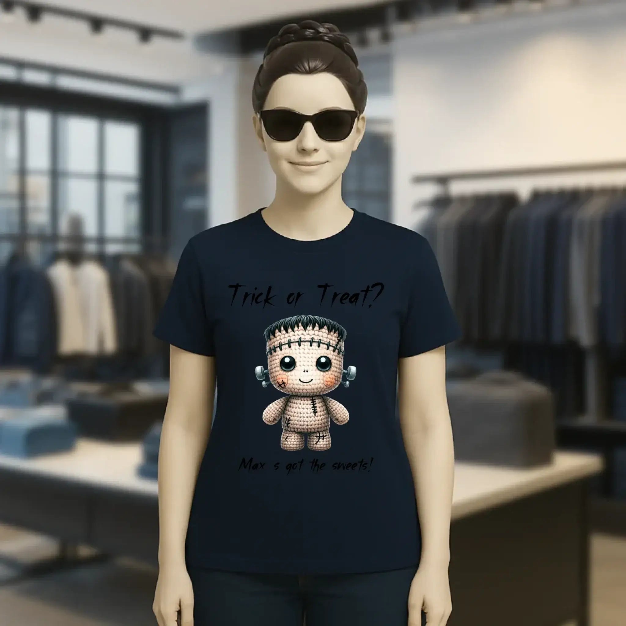 Cute Halloween • Wähle aus 20 Designs + Text • Ladies Premium T-Shirt XS-2XL aus Bio-Baumwolle für Damen • Exklusivdesign • personalisiert