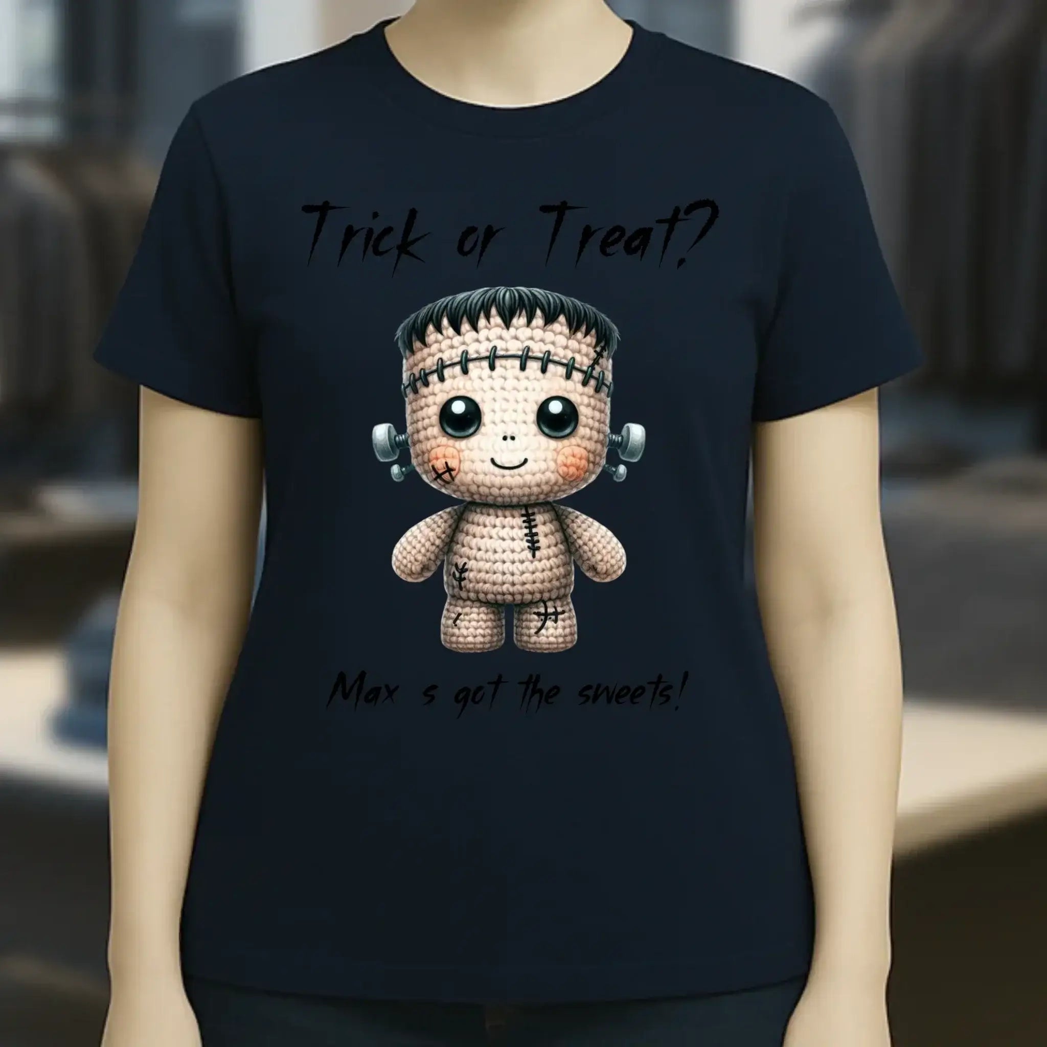 Cute Halloween • Wähle aus 20 Designs + Text • Ladies Premium T-Shirt XS-2XL aus Bio-Baumwolle für Damen • Exklusivdesign • personalisiert