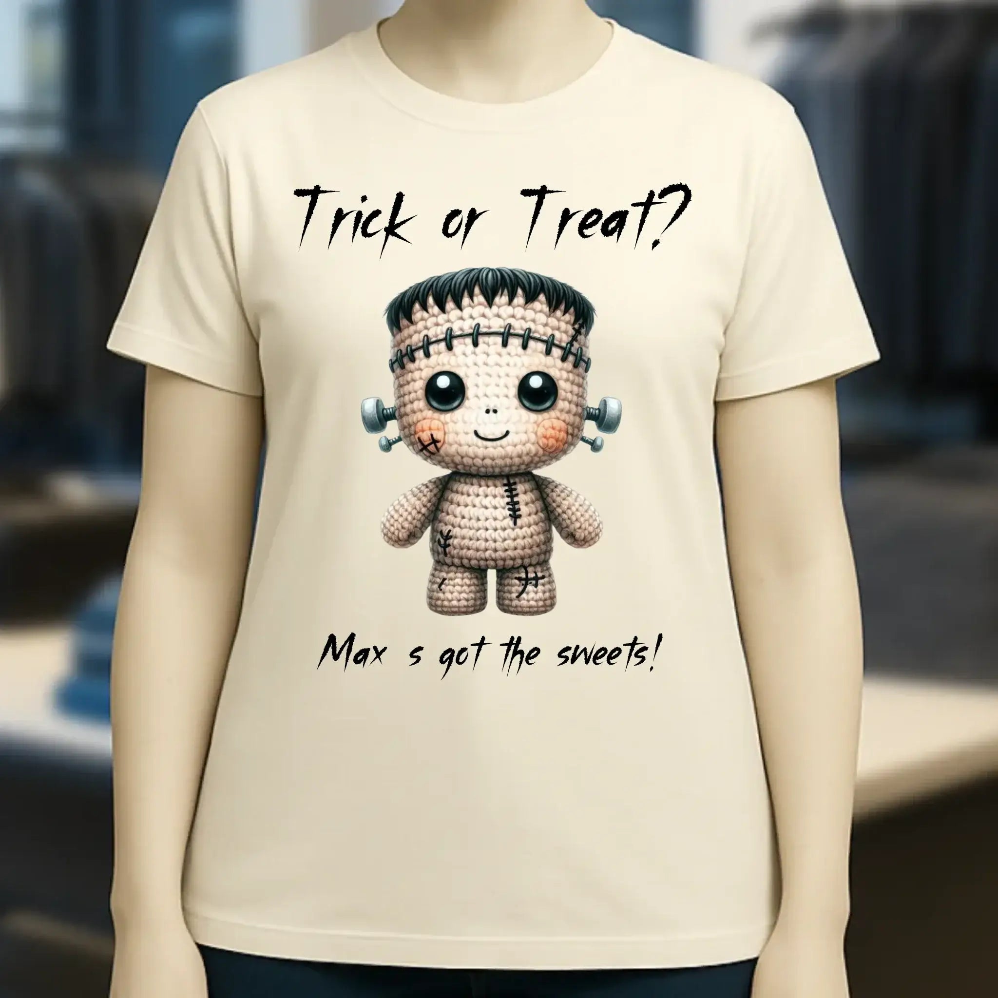 Cute Halloween • Wähle aus 20 Designs + Text • Ladies Premium T-Shirt XS-2XL aus Bio-Baumwolle für Damen • Exklusivdesign • personalisiert