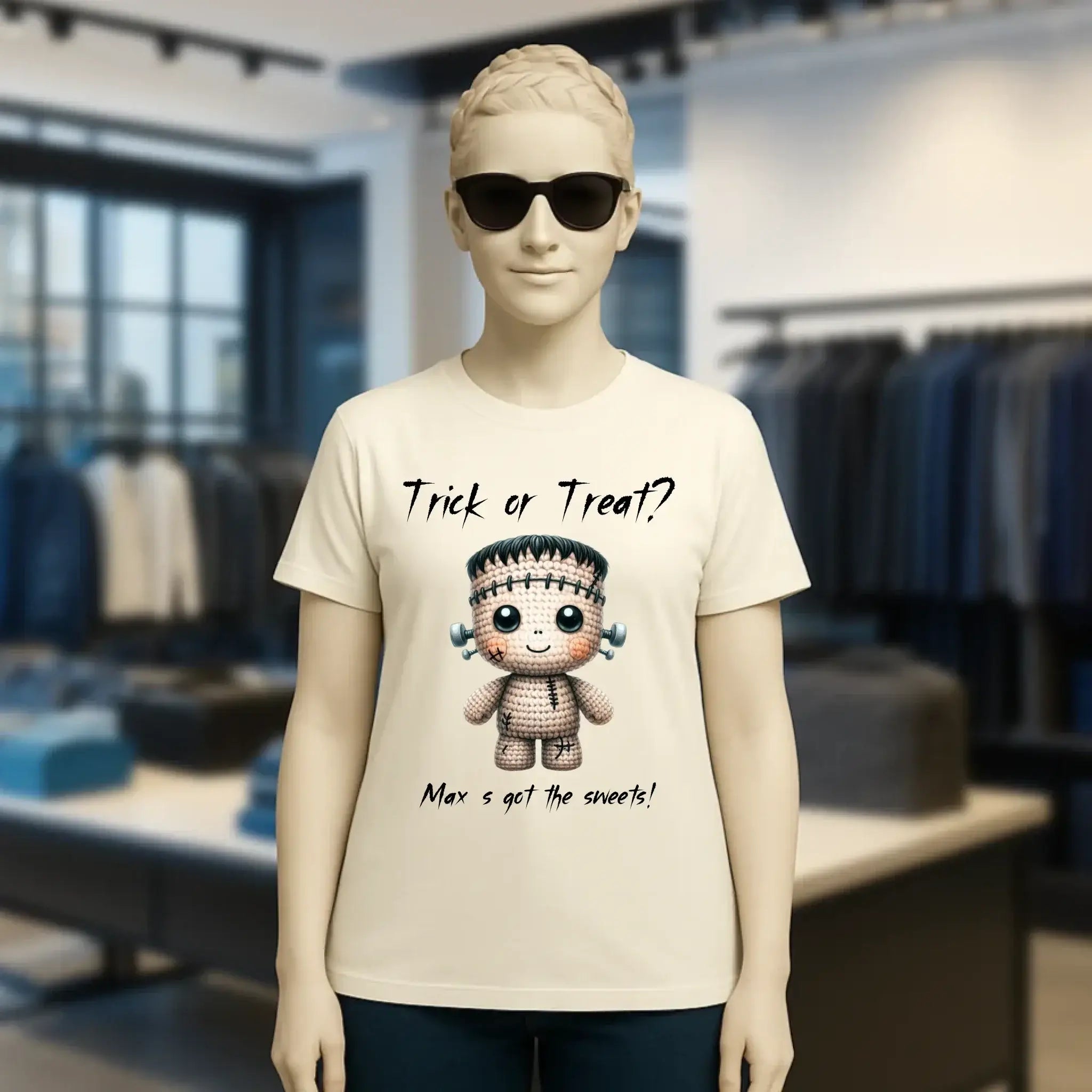 Cute Halloween • Wähle aus 20 Designs + Text • Ladies Premium T-Shirt XS-2XL aus Bio-Baumwolle für Damen • Exklusivdesign • personalisiert