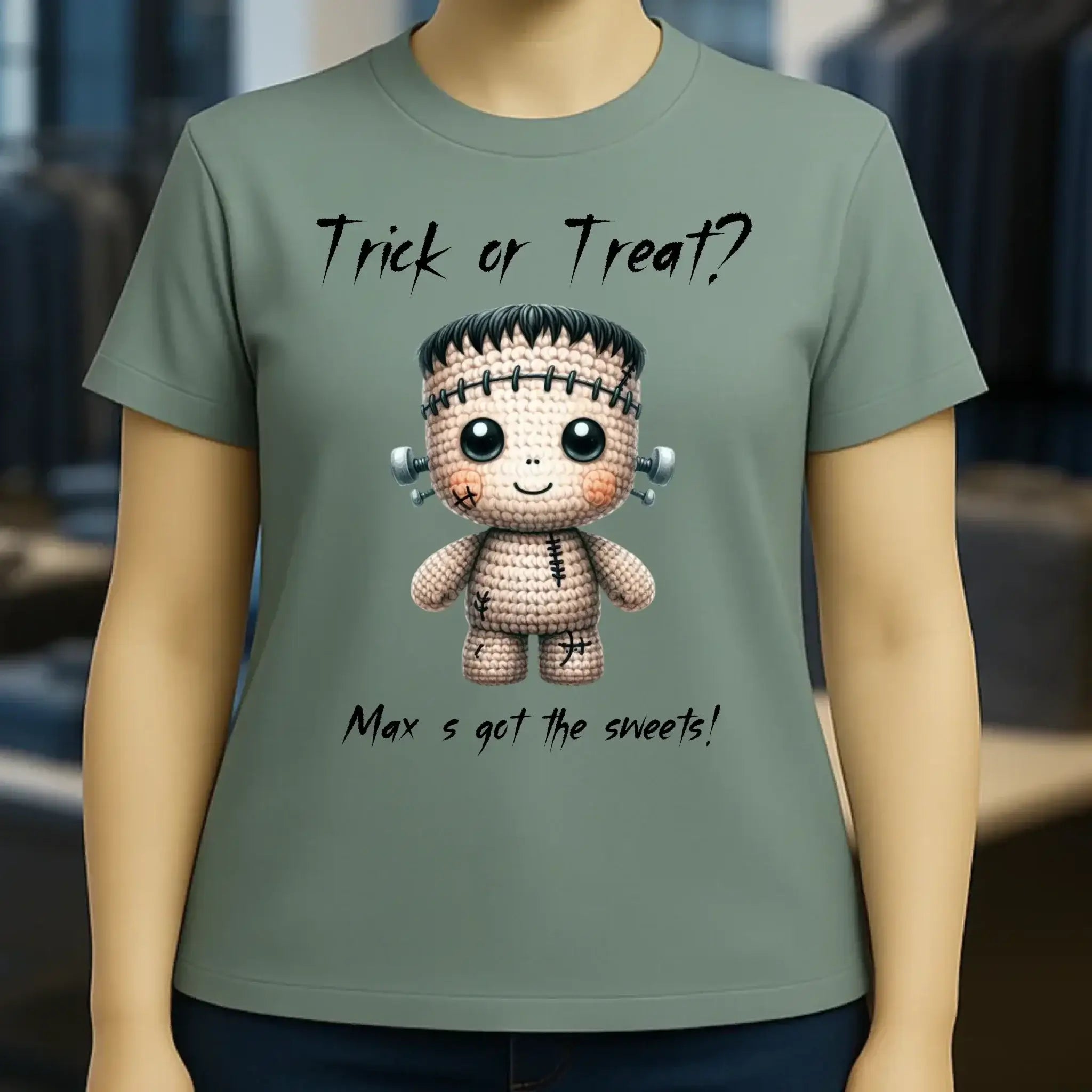 Cute Halloween • Wähle aus 20 Designs + Text • Ladies Premium T-Shirt XS-2XL aus Bio-Baumwolle für Damen • Exklusivdesign • personalisiert