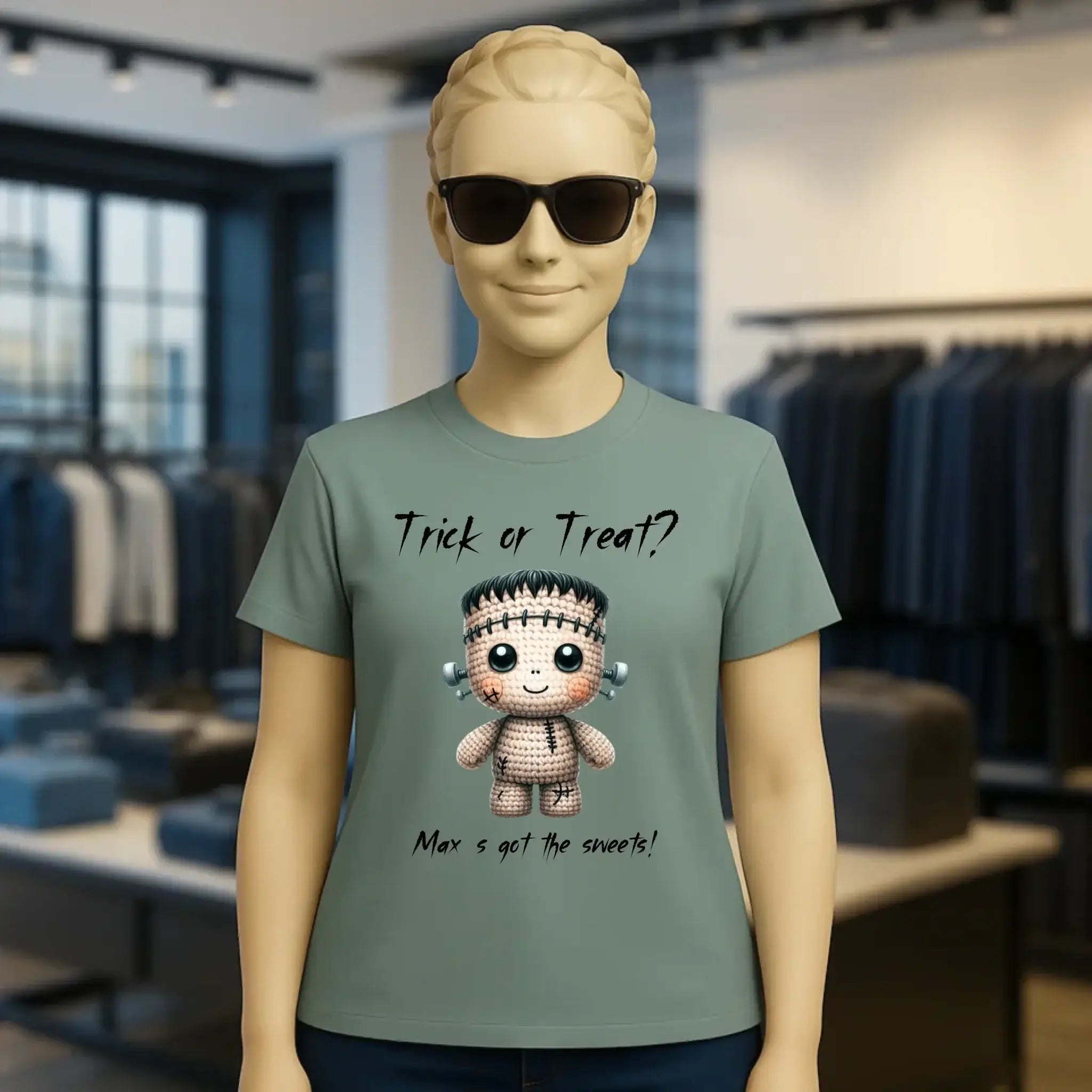 Cute Halloween • Wähle aus 20 Designs + Text • Ladies Premium T-Shirt XS-2XL aus Bio-Baumwolle für Damen • Exklusivdesign • personalisiert