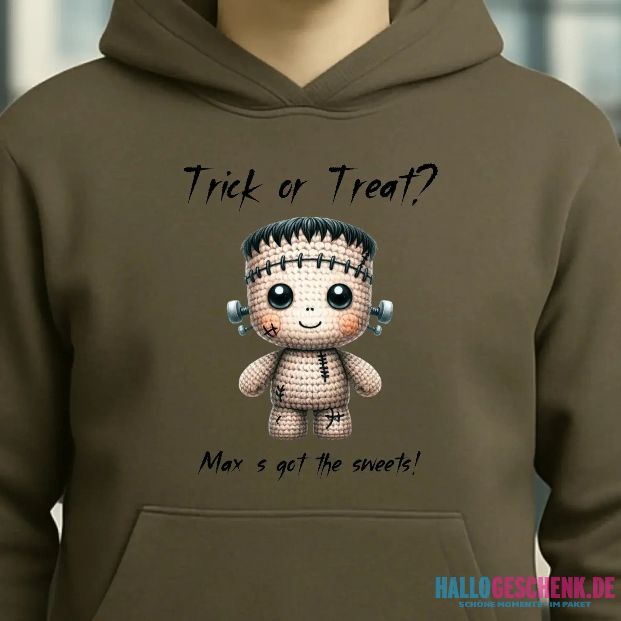 Cute Halloween • Wähle aus 20 Designs + Text • Unisex Premium Hoodie XS-5XL aus Bio-Baumwolle für Damen & Herren • Exklusivdesign • personalisiert