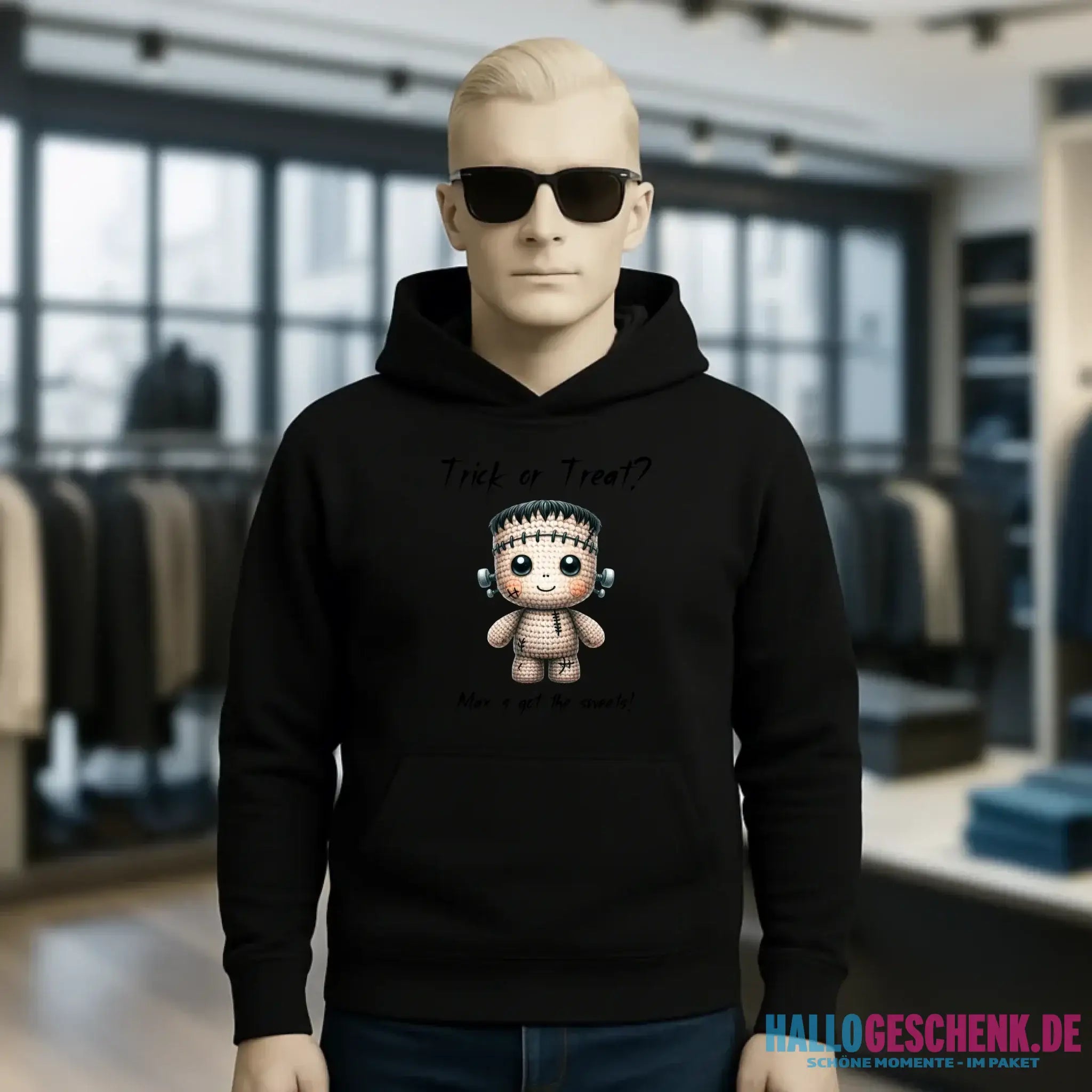 Cute Halloween • Wähle aus 20 Designs + Text • Unisex Premium Hoodie XS-5XL aus Bio-Baumwolle für Damen & Herren • Exklusivdesign • personalisiert