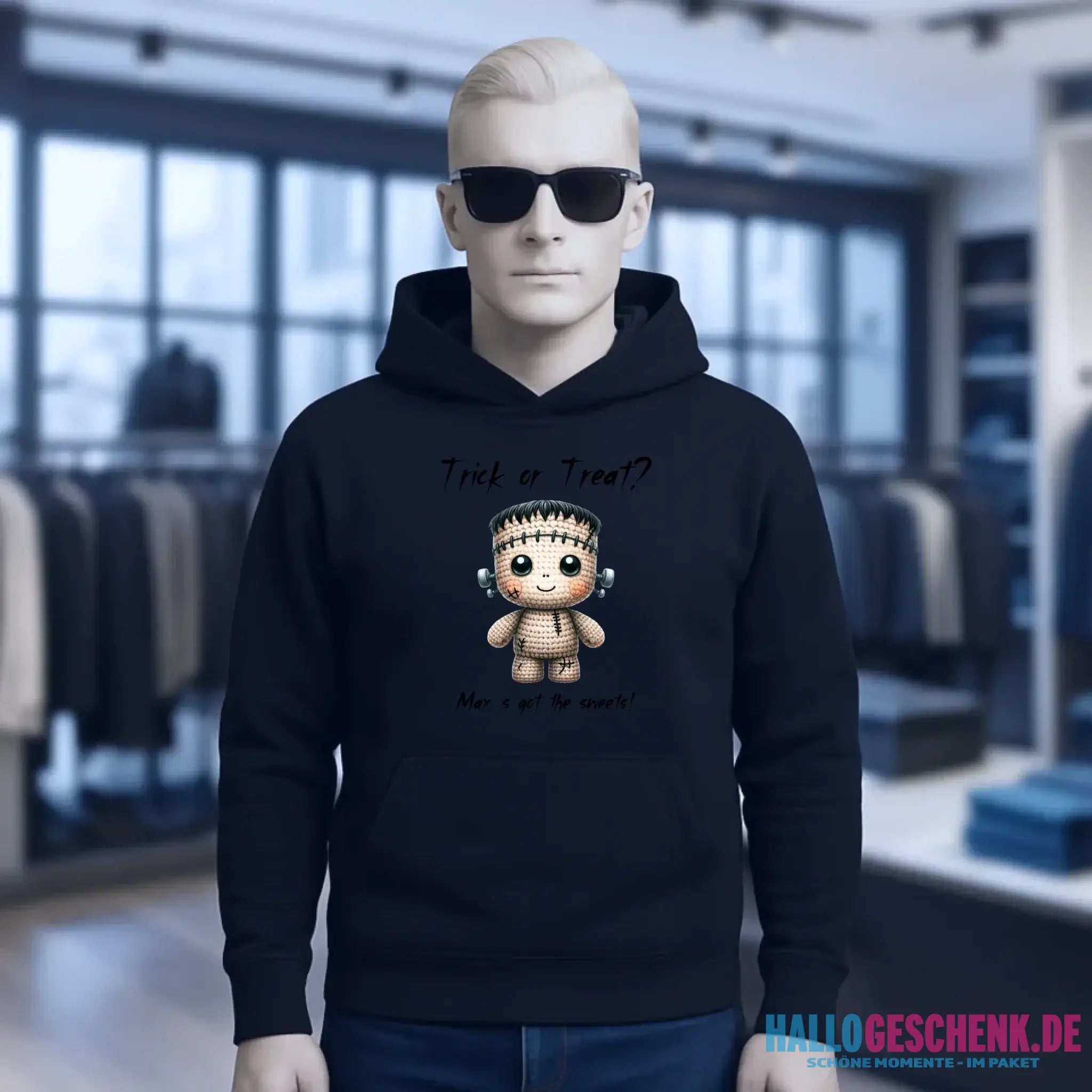 Cute Halloween • Wähle aus 20 Designs + Text • Unisex Premium Hoodie XS-5XL aus Bio-Baumwolle für Damen & Herren • Exklusivdesign • personalisiert