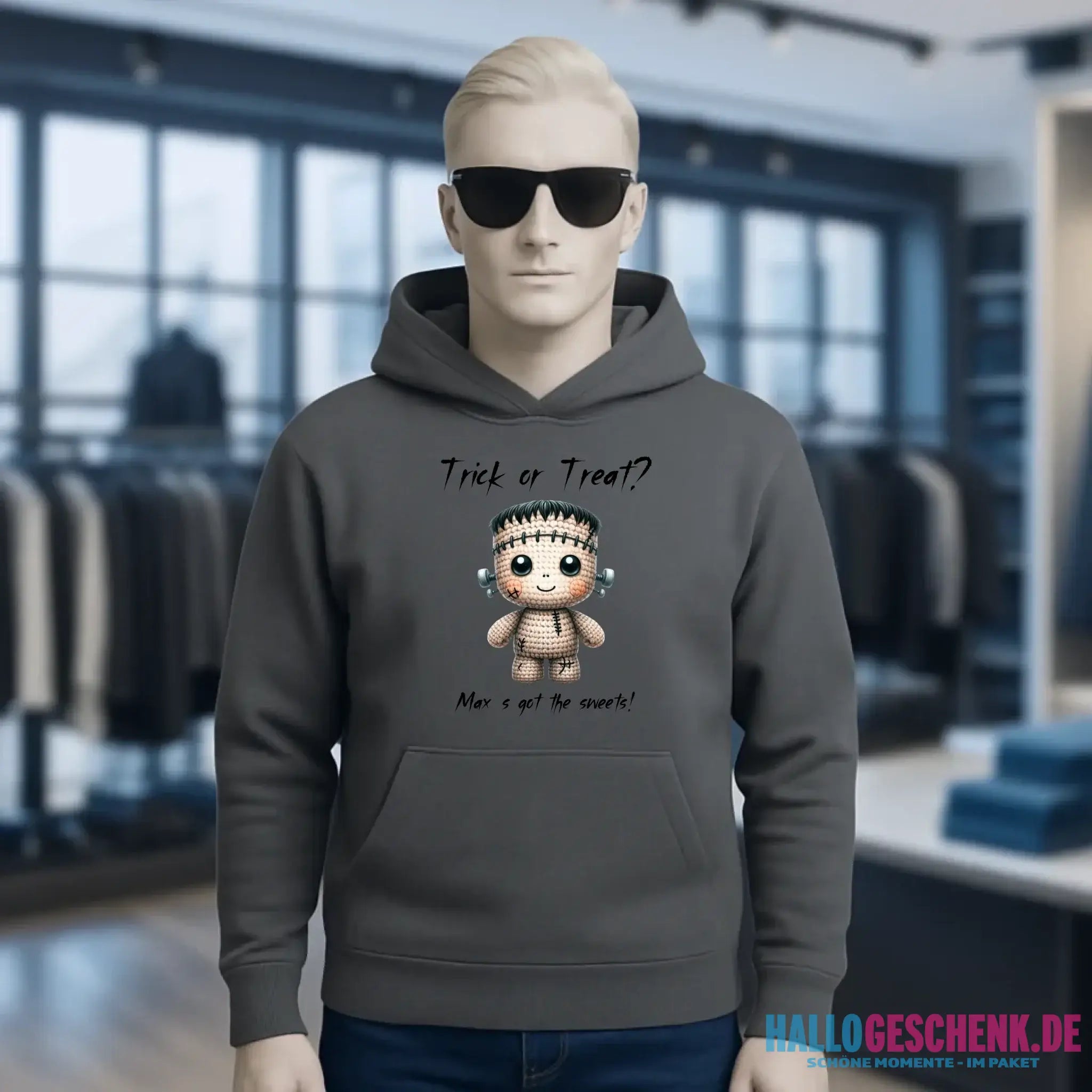 Cute Halloween • Wähle aus 20 Designs + Text • Unisex Premium Hoodie XS-5XL aus Bio-Baumwolle für Damen & Herren • Exklusivdesign • personalisiert
