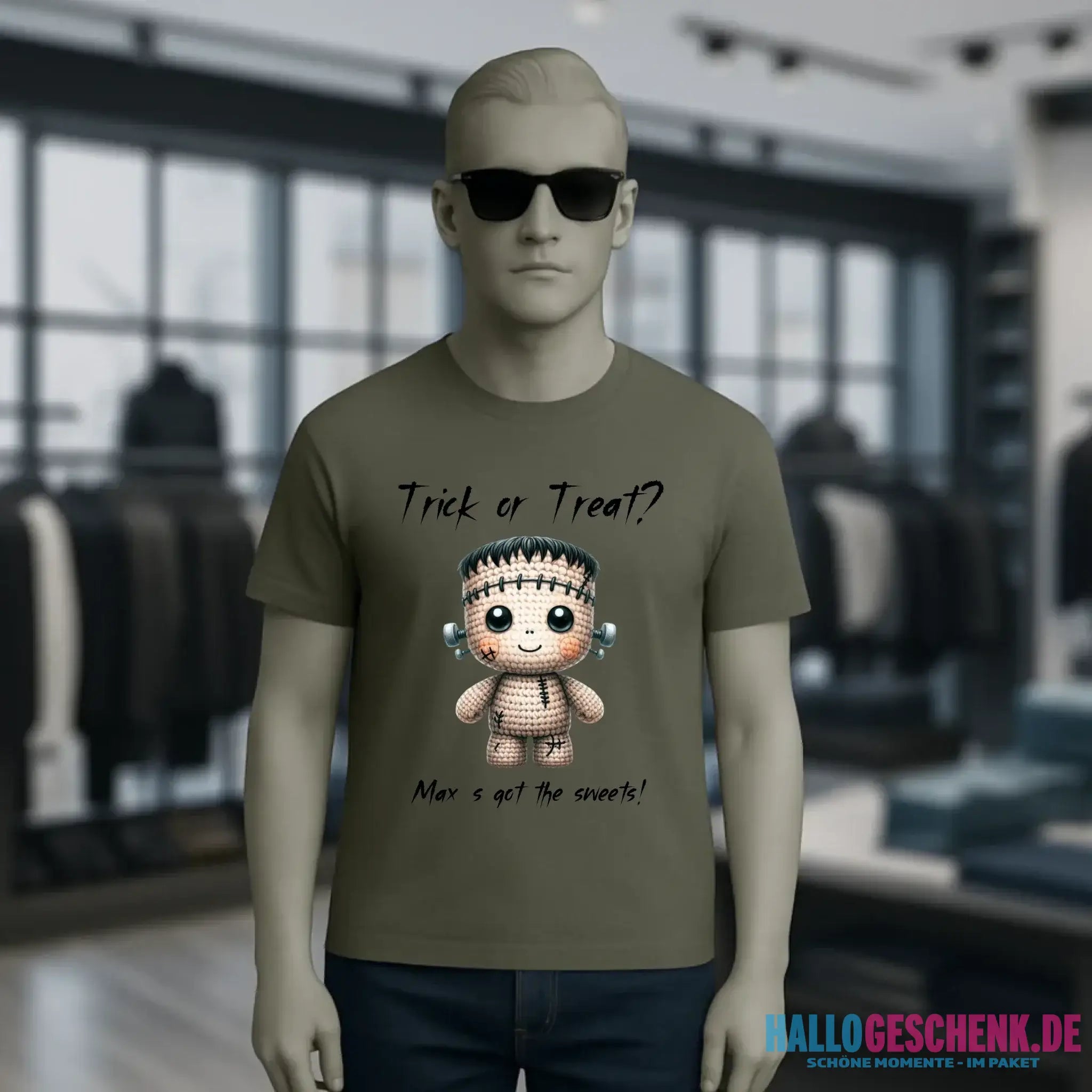Cute Halloween • Wähle aus 20 Designs + Text • Unisex Premium T-Shirt XS-5XL aus Bio-Baumwolle für Damen & Herren • Exklusivdesign • personalisiert