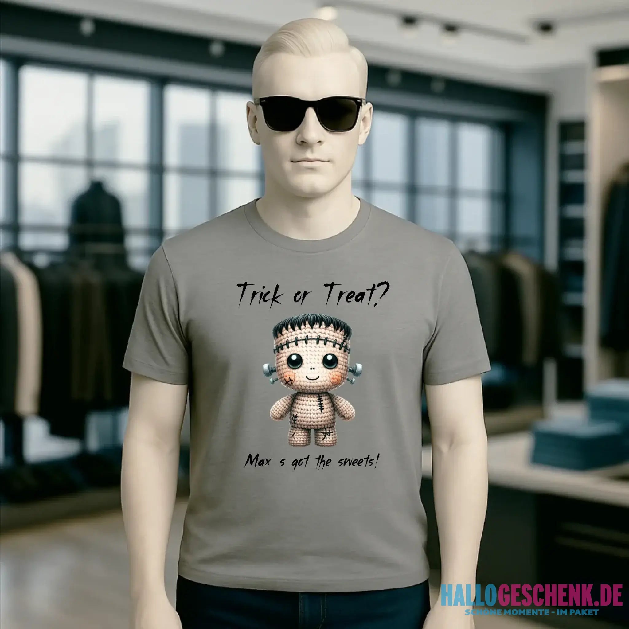 Cute Halloween • Wähle aus 20 Designs + Text • Unisex Premium T-Shirt XS-5XL aus Bio-Baumwolle für Damen & Herren • Exklusivdesign • personalisiert