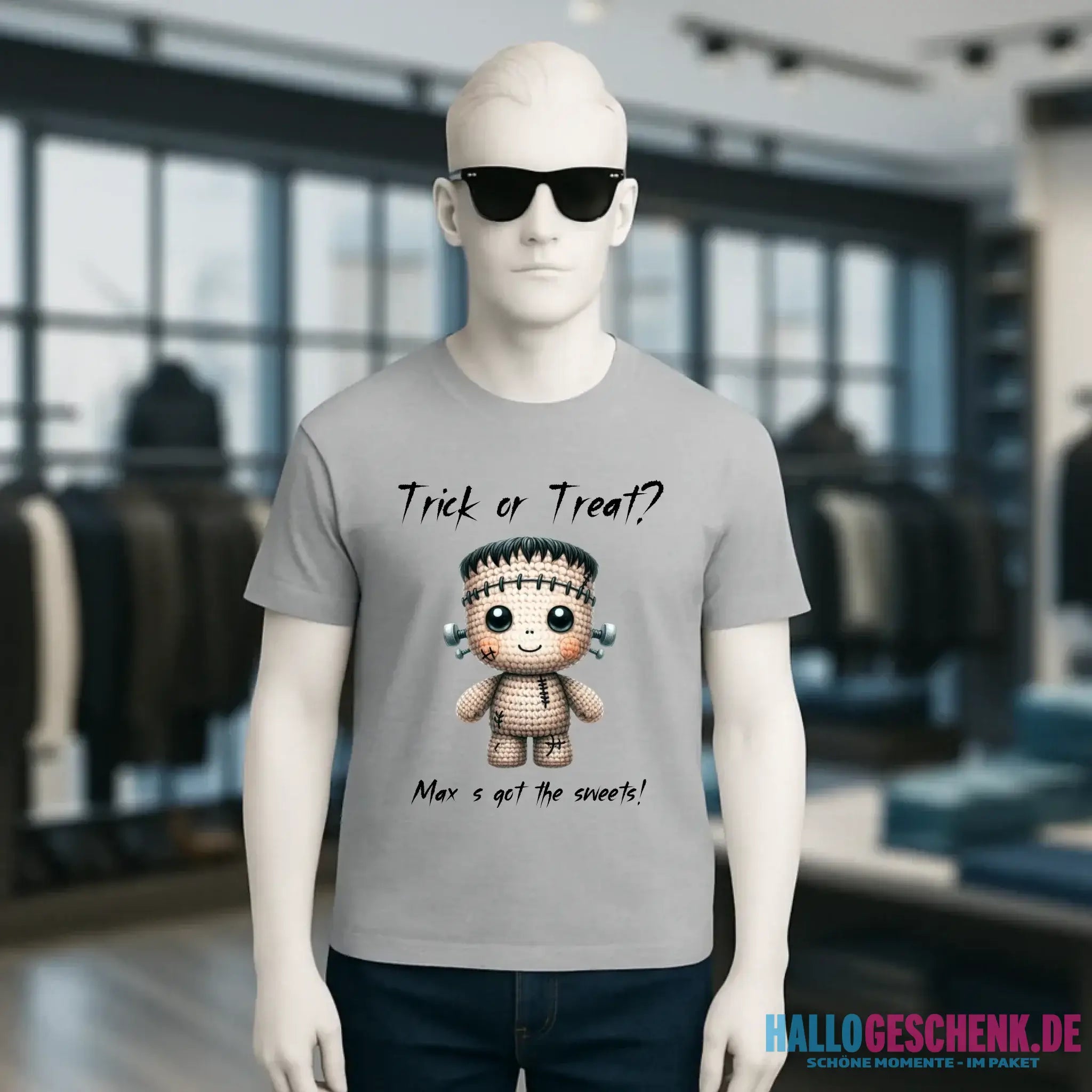 Cute Halloween • Wähle aus 20 Designs + Text • Unisex Premium T-Shirt XS-5XL aus Bio-Baumwolle für Damen & Herren • Exklusivdesign • personalisiert