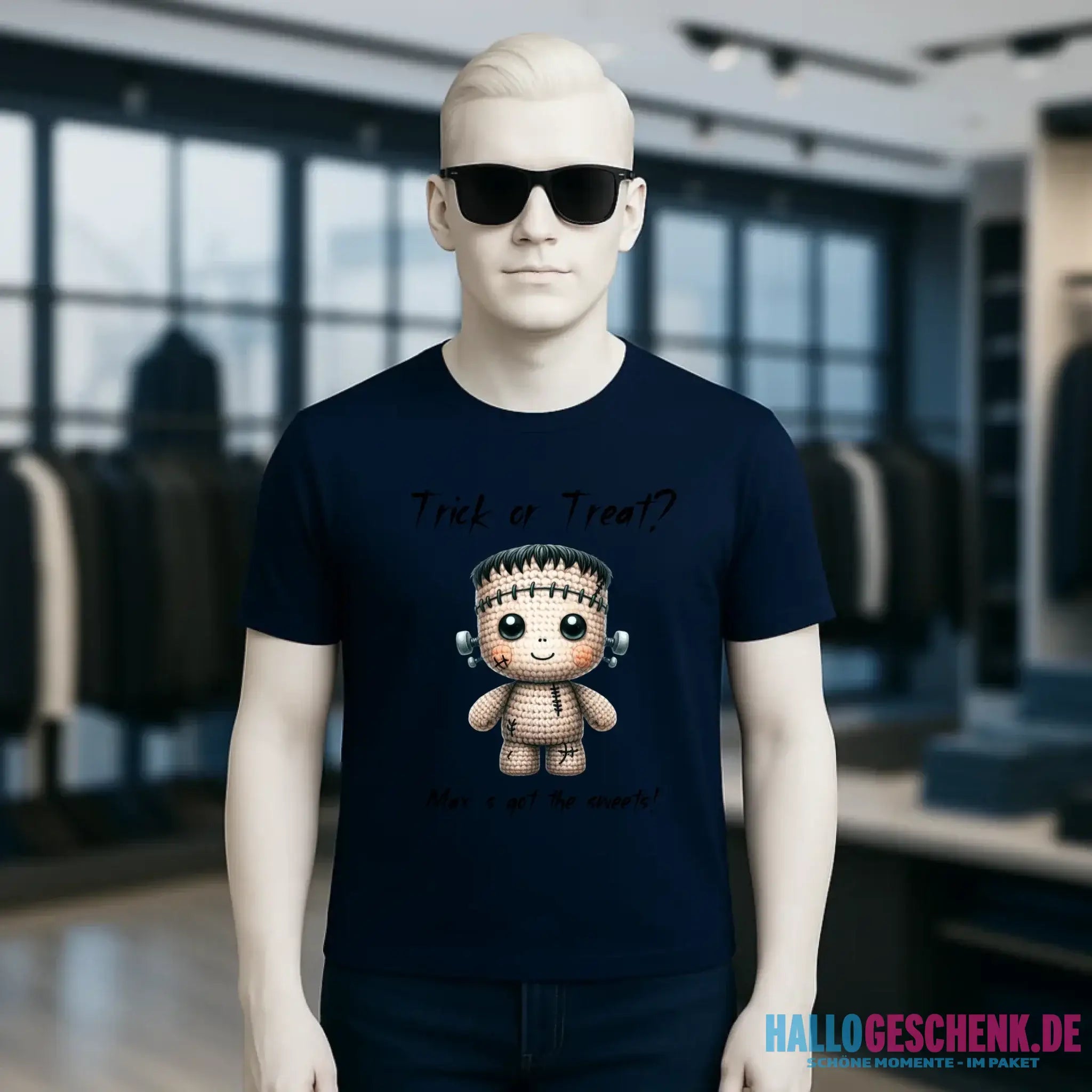 Cute Halloween • Wähle aus 20 Designs + Text • Unisex Premium T-Shirt XS-5XL aus Bio-Baumwolle für Damen & Herren • Exklusivdesign • personalisiert
