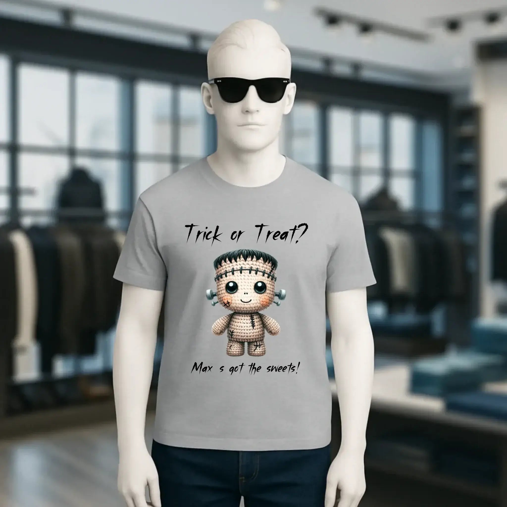 Cute Halloween • Wähle aus 20 Designs + Text • Unisex Premium T-Shirt XS-5XL aus Bio-Baumwolle für Damen & Herren • Exklusivdesign • personalisiert