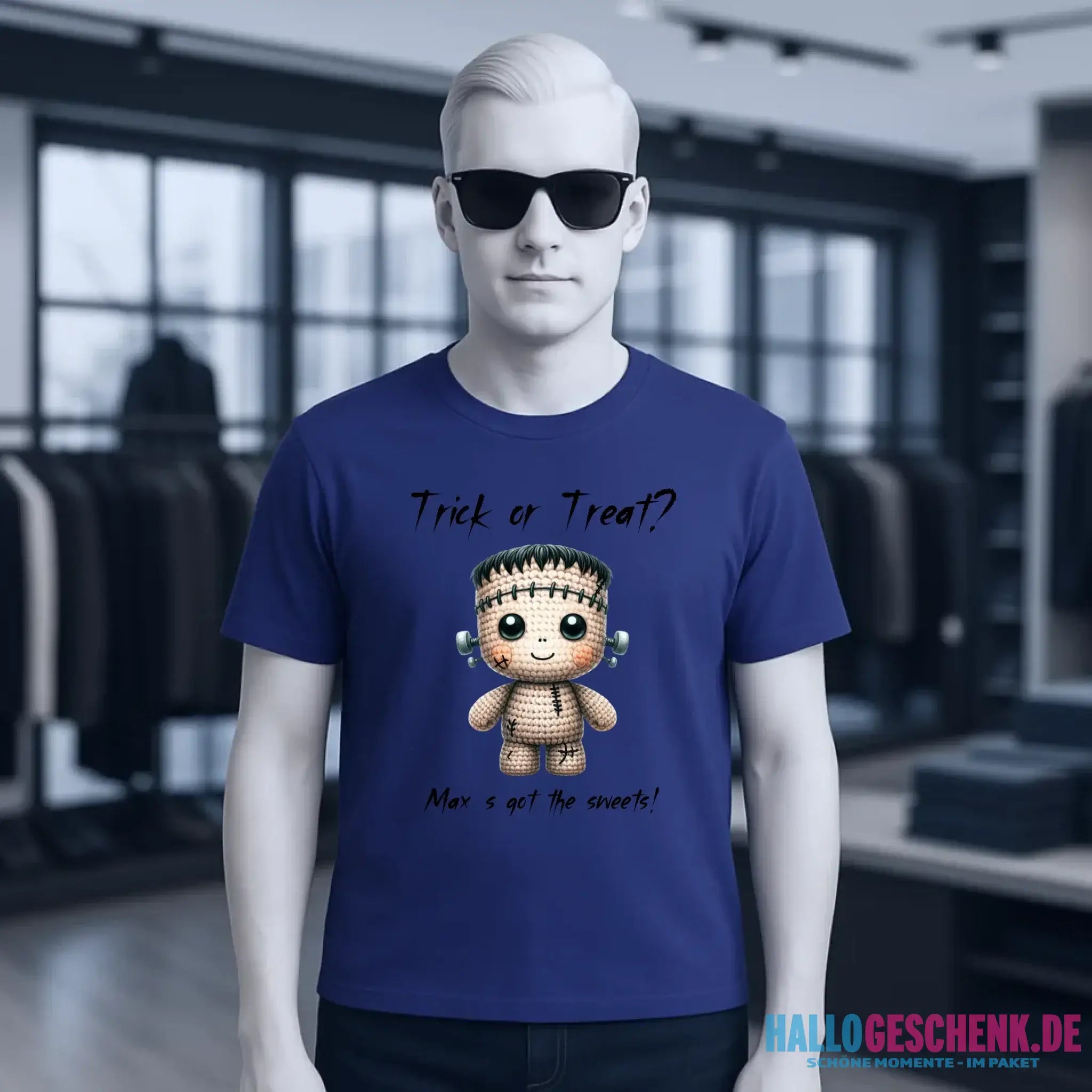 Cute Halloween • Wähle aus 20 Designs + Text • Unisex Premium T-Shirt XS-5XL aus Bio-Baumwolle für Damen & Herren • Exklusivdesign • personalisiert
