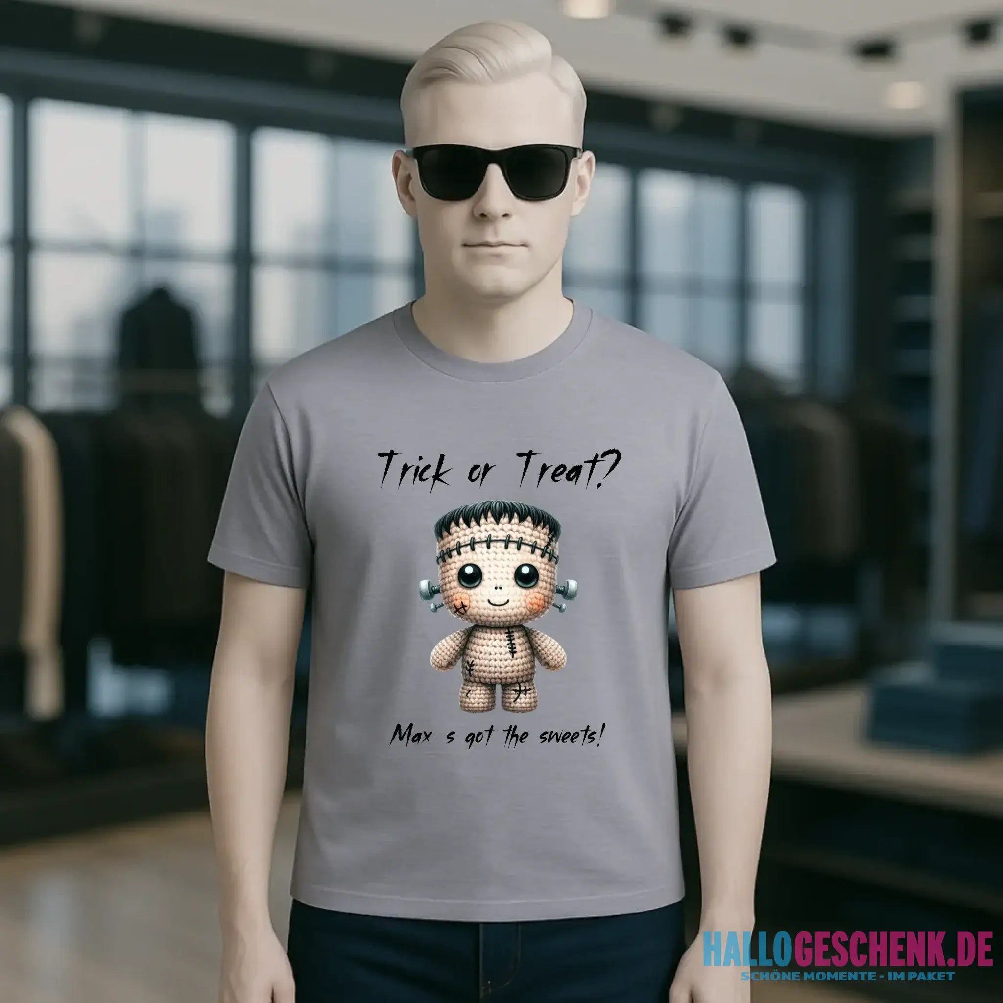 Cute Halloween • Wähle aus 20 Designs + Text • Unisex Premium T-Shirt XS-5XL aus Bio-Baumwolle für Damen & Herren • Exklusivdesign • personalisiert