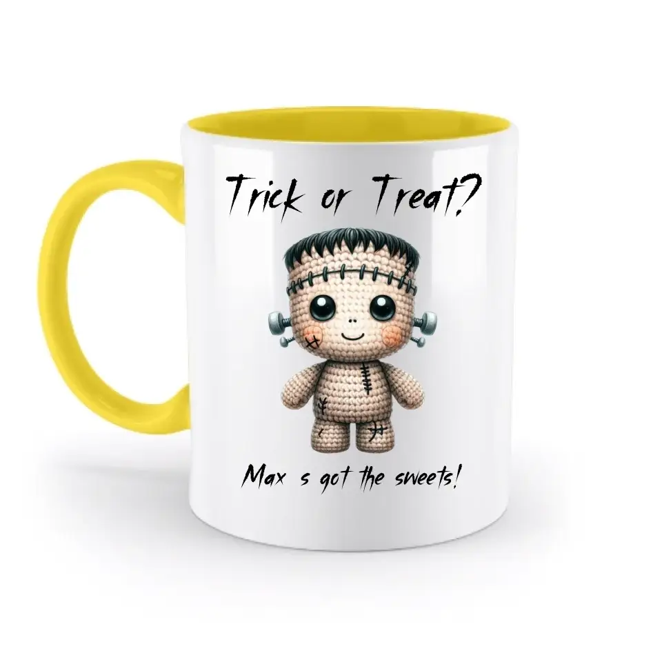 Cute Halloween • Wähle aus 20 Designs + Text • zweifarbige Tasse • Exklusivdesign • personalisiert