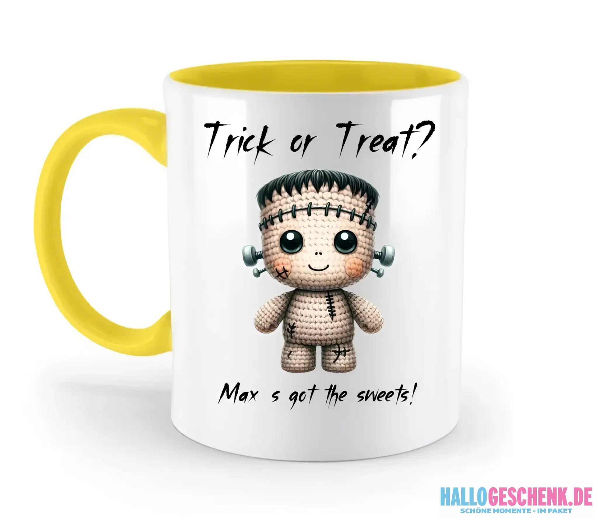 Cute Halloween • Wähle aus 20 Designs + Text • zweifarbige Tasse • Exklusivdesign • personalisiert