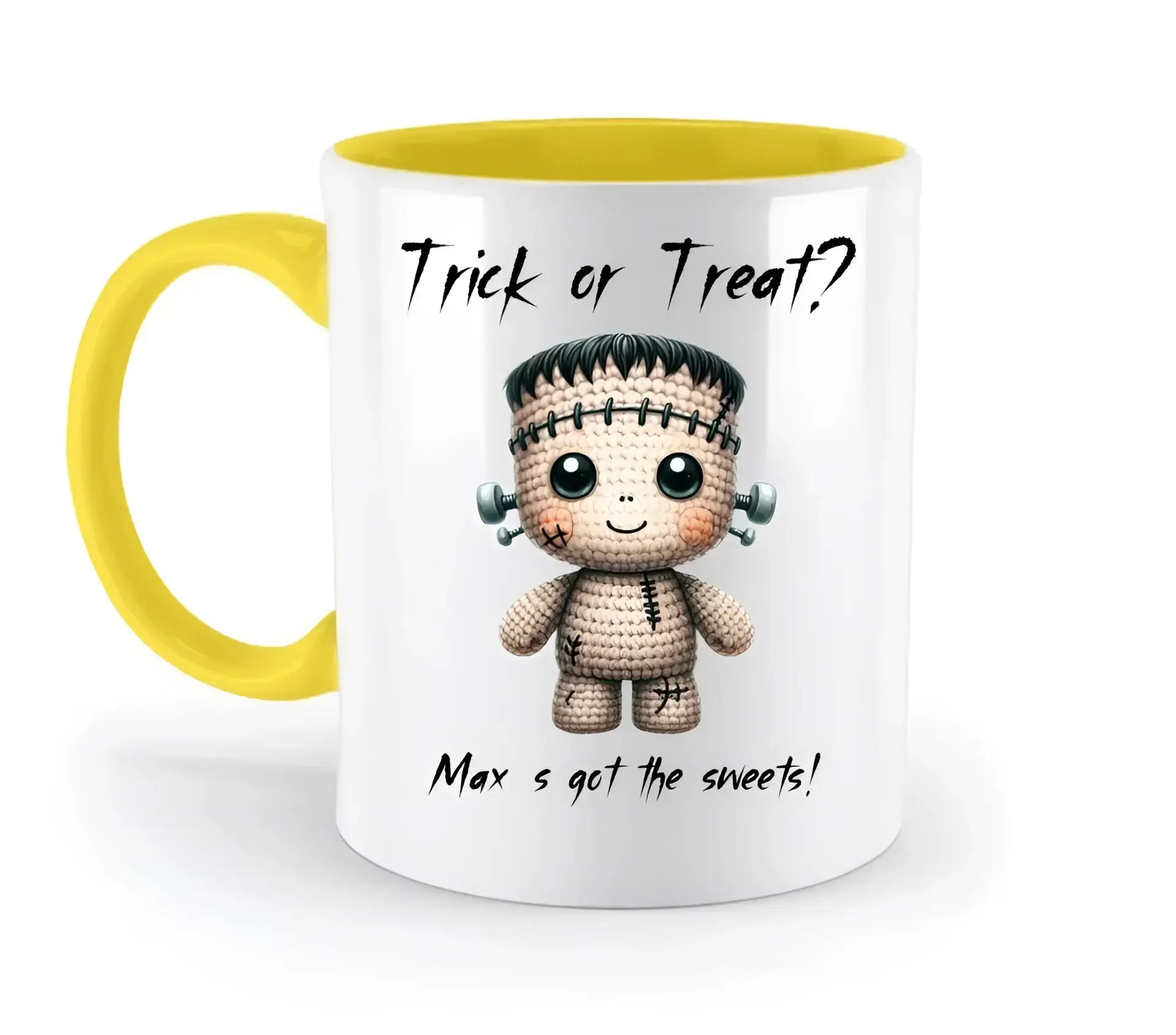 Cute Halloween • Wähle aus 20 Designs + Text • zweifarbige Tasse • Exklusivdesign • personalisiert