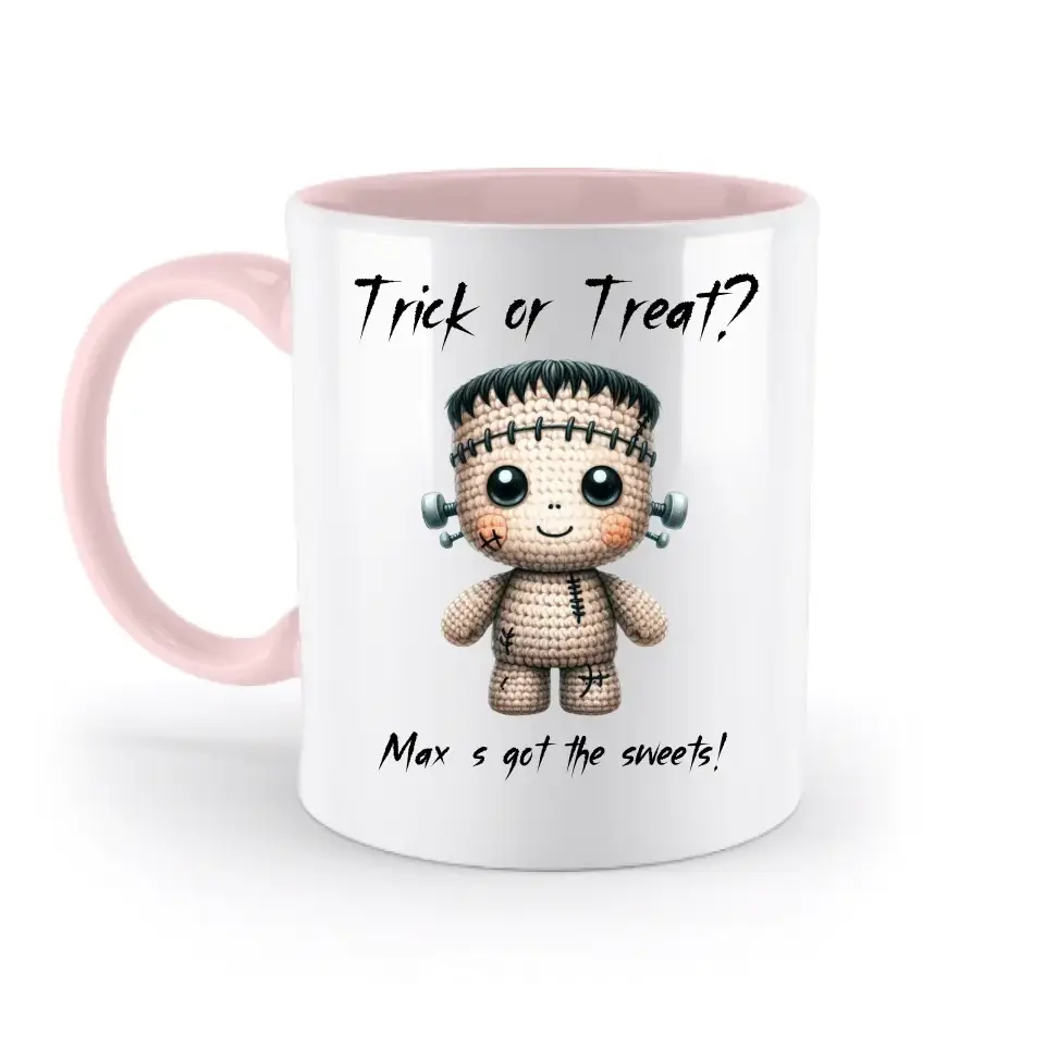 Cute Halloween • Wähle aus 20 Designs + Text • zweifarbige Tasse • Exklusivdesign • personalisiert
