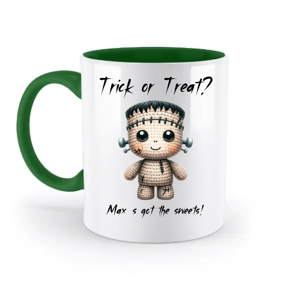 Cute Halloween • Wähle aus 20 Designs + Text • zweifarbige Tasse • Exklusivdesign • personalisiert