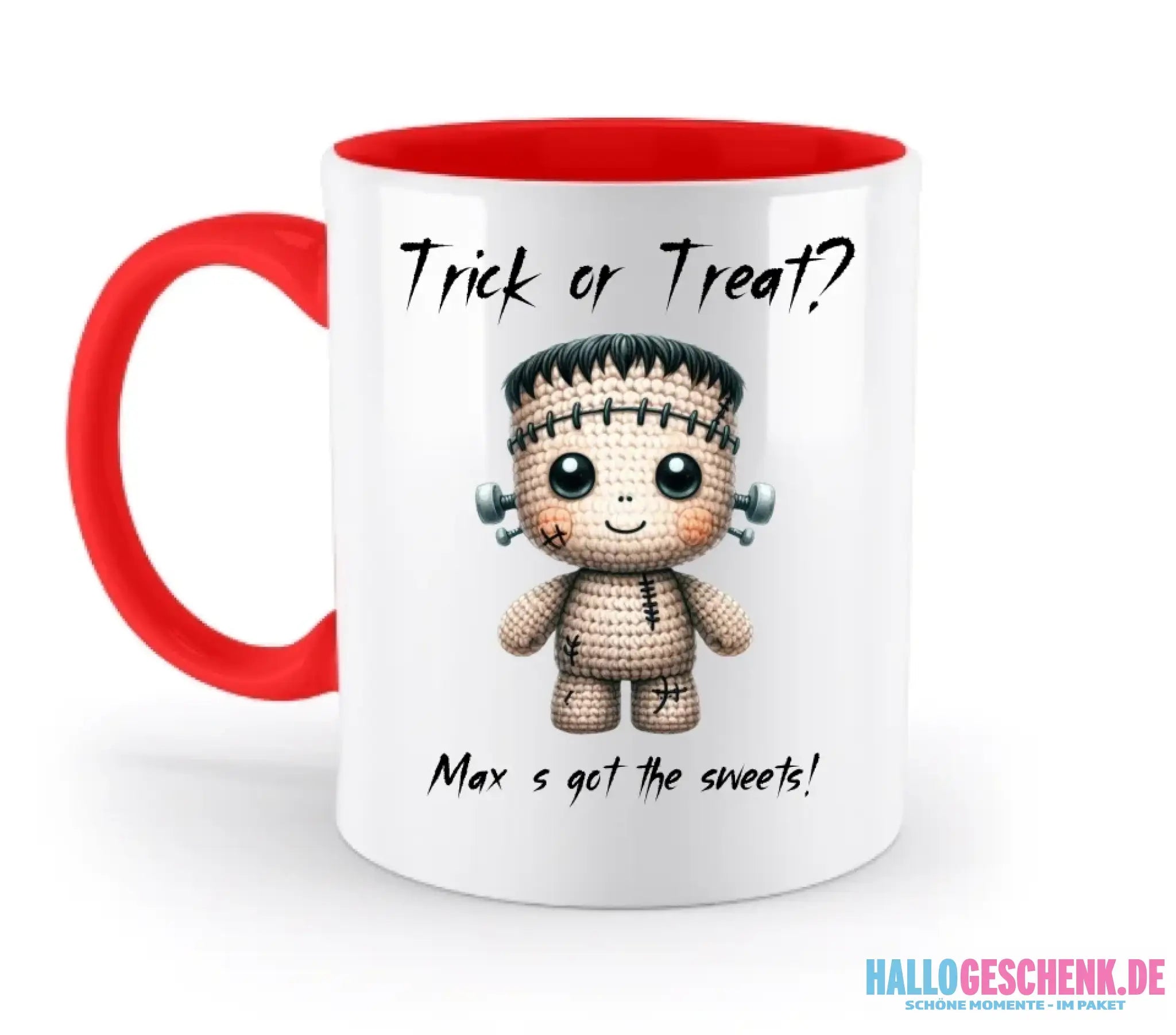 Cute Halloween • Wähle aus 20 Designs + Text • zweifarbige Tasse • Exklusivdesign • personalisiert
