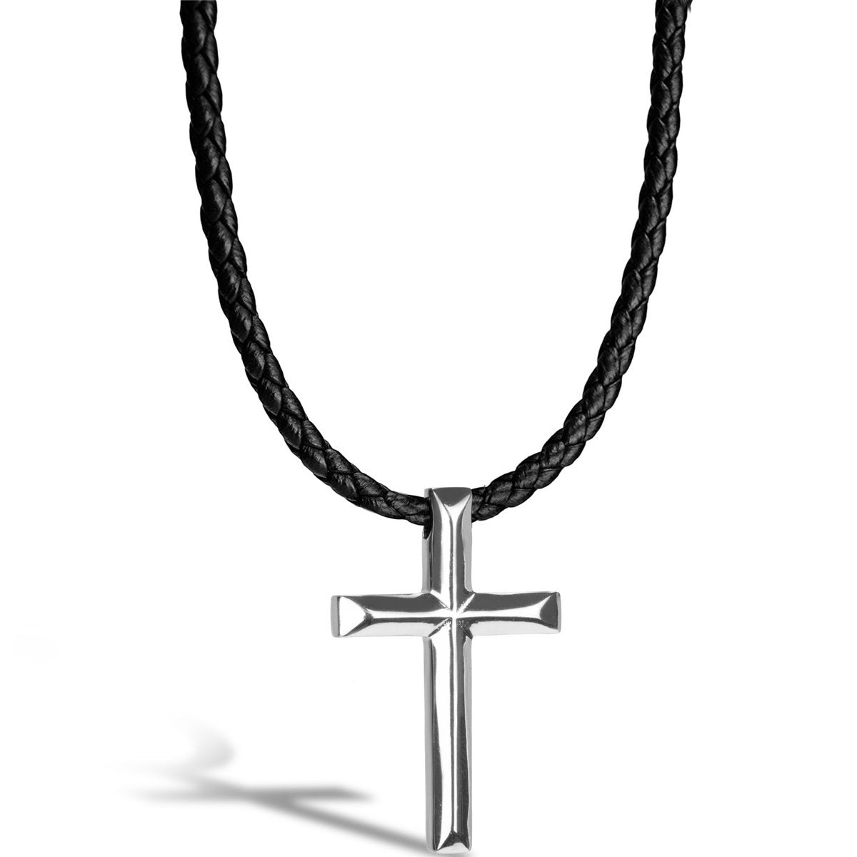 Lederhalskette „Kreuz“