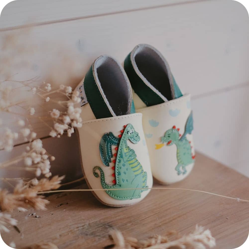 Dragon et Fils Babyhausschuhe aus weichem Leder