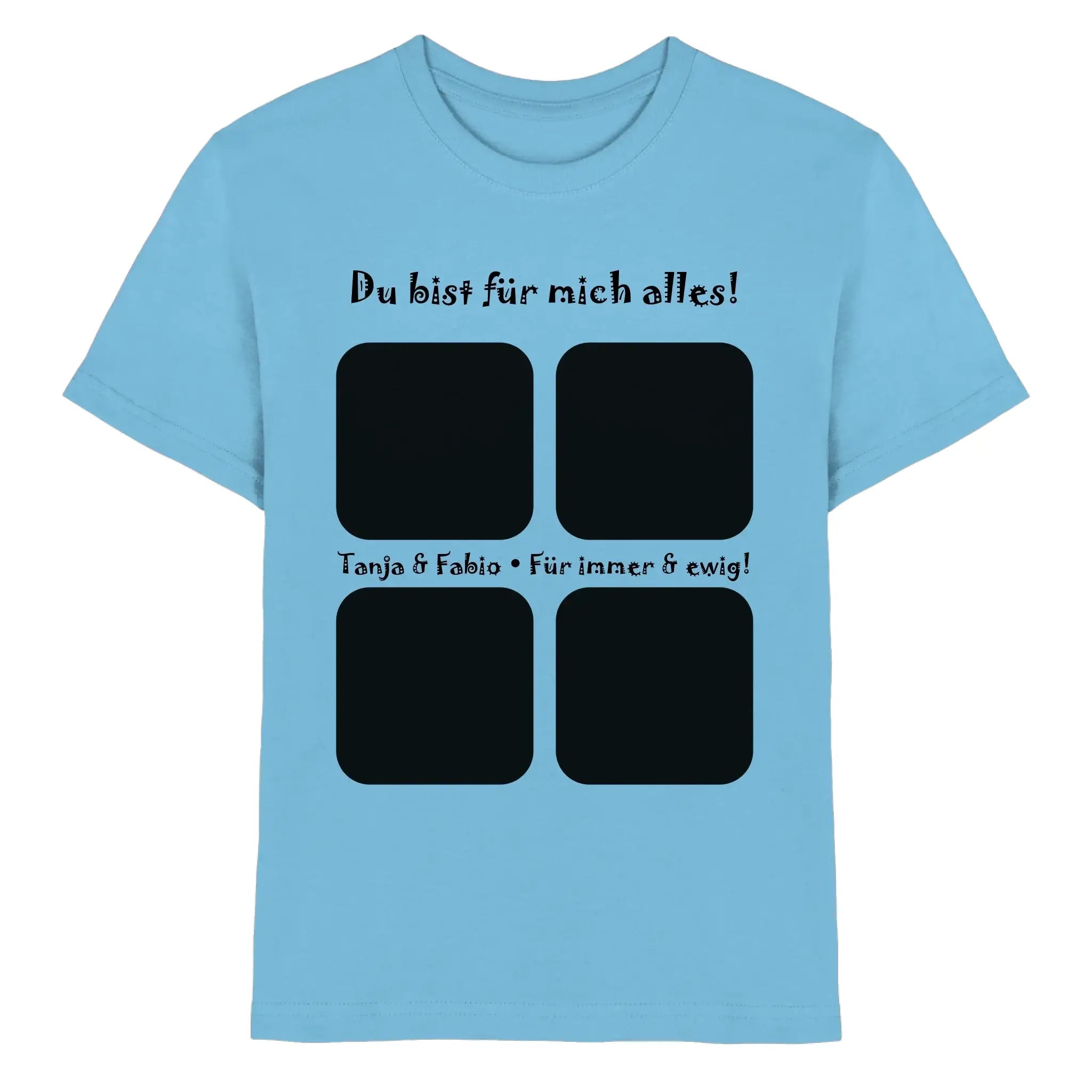 4er-Collage • mehrere Artikel • ’Statement-Collection’ • Wunschtext • Mein Fotomotiv - Premium Kinder T-Shirt