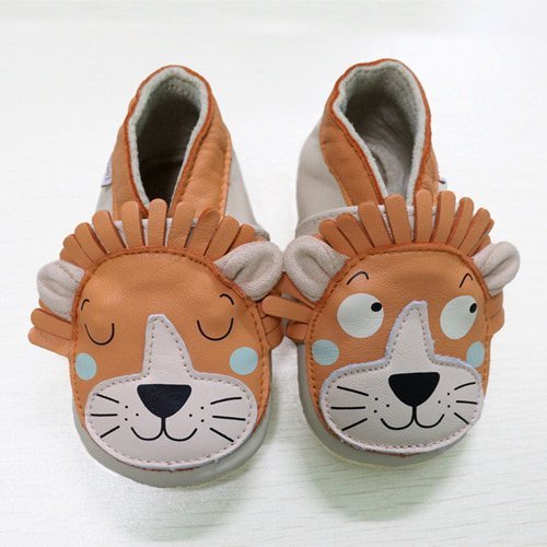 Extraweiche Babyhausschuhe von Lionceau aus Leder