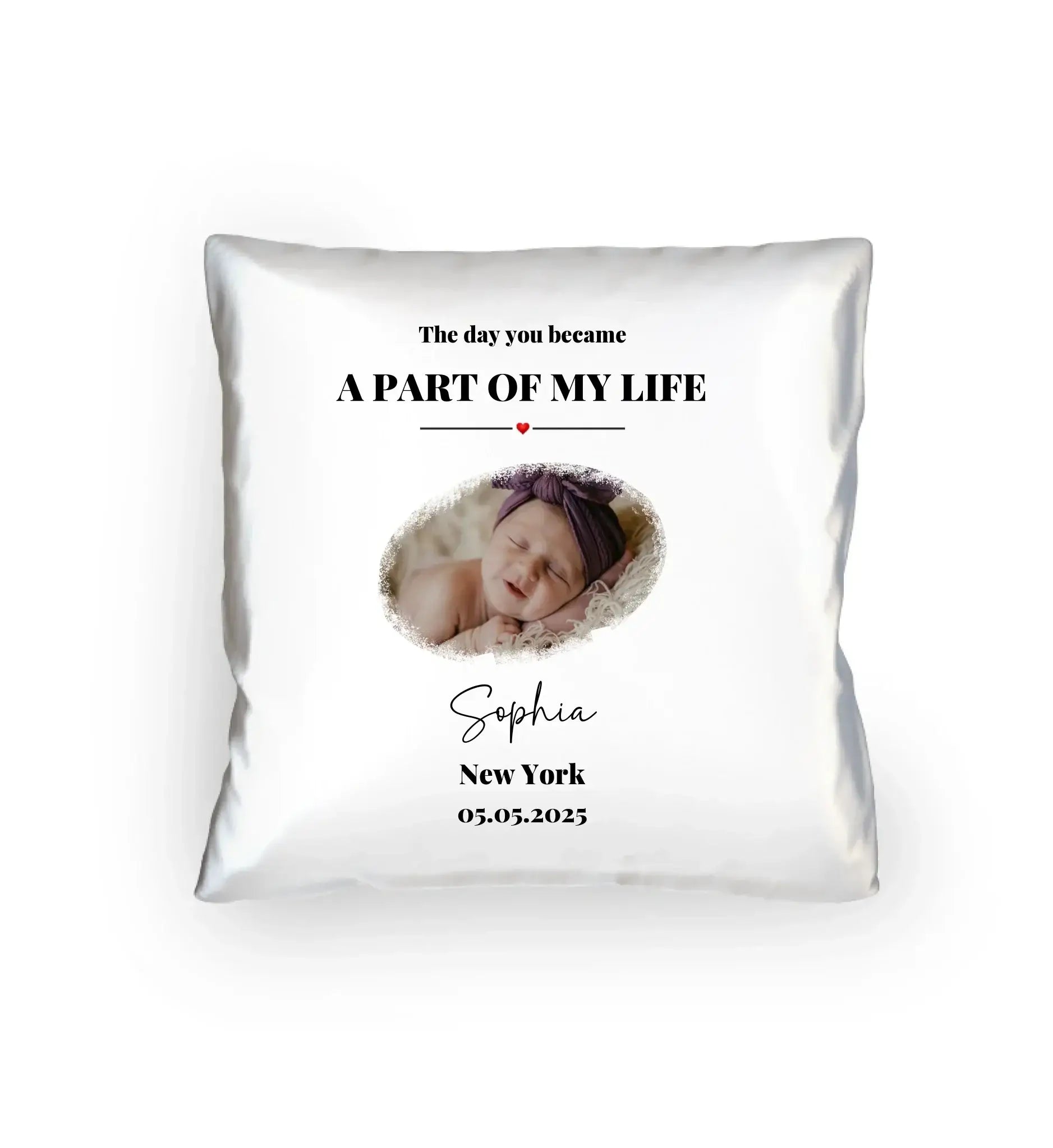 Splash Mid • mehrere Artikel • ’Statement-Collection’ • Wunschtext • Mein Fotomotiv - Kissen / White / 40cm-x-40cm