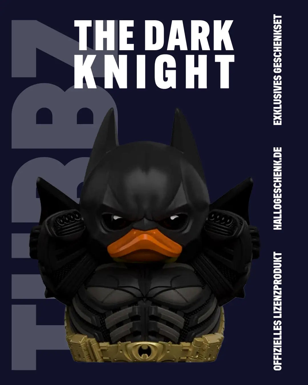 DC Comics TUBBZ – The Dark Knight Batman (1st Edition ca. 10 cm) inkl. Schlüsselanhänger - Badeenten