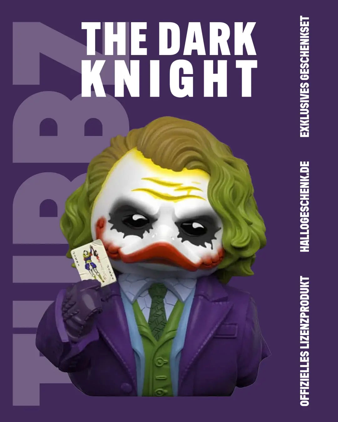 DC Comics TUBBZ – The Dark Knight Joker (1st Edition ca. 10 cm) inkl. Schlüsselanhänger - Badeenten