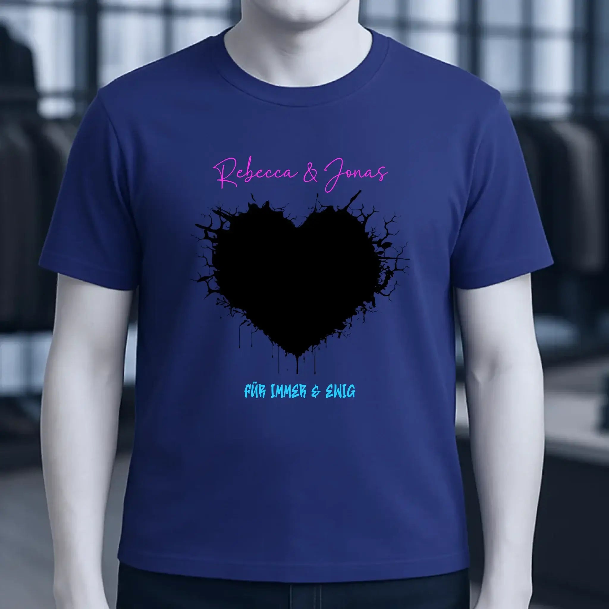 Dein Bild im "Wild-Heart" Design personalisierbar - Unisex Premium T-Shirt XS-5XL aus Bio-Baumwolle für Damen & Herren