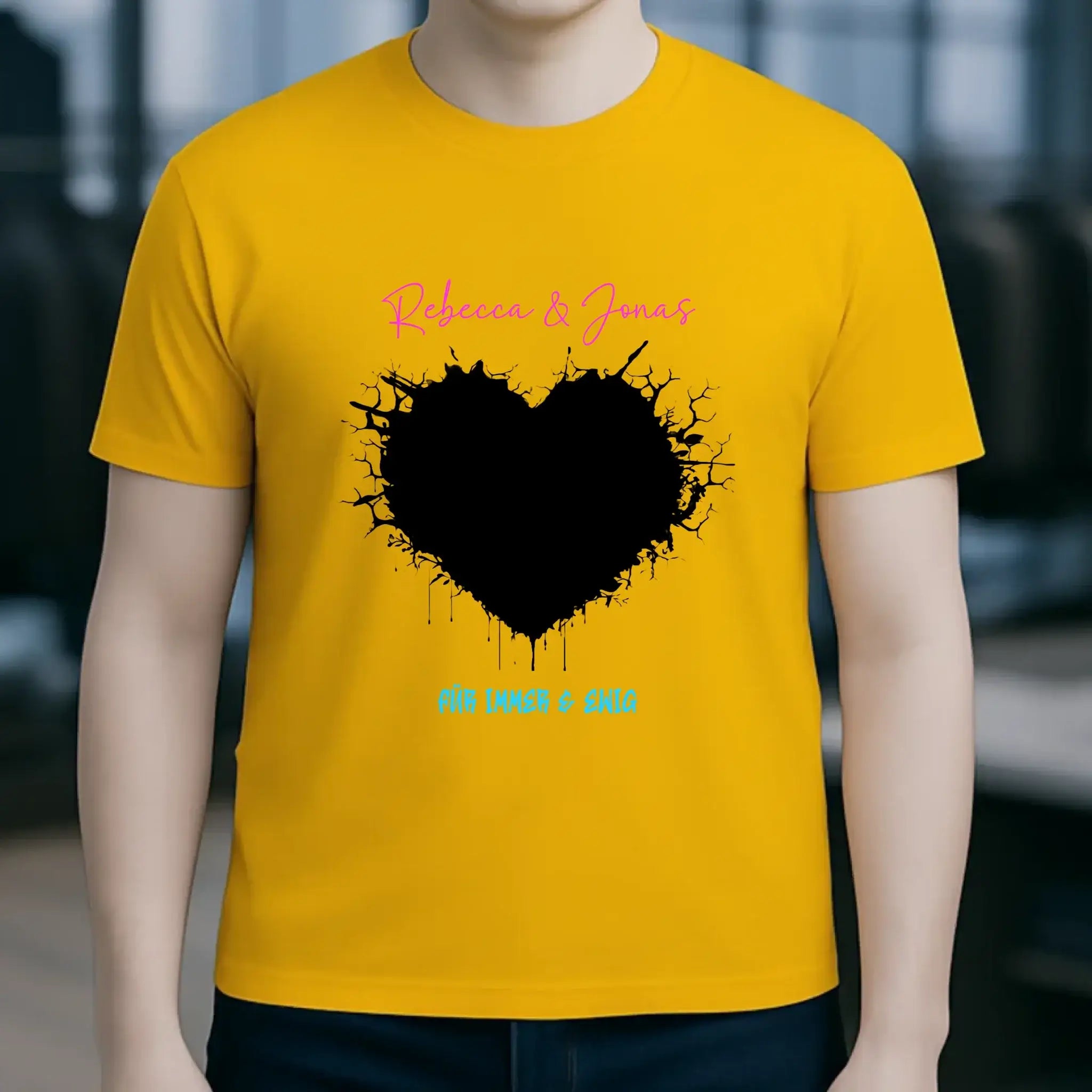 Dein Bild im "Wild-Heart" Design personalisierbar - Unisex Premium T-Shirt XS-5XL aus Bio-Baumwolle für Damen & Herren