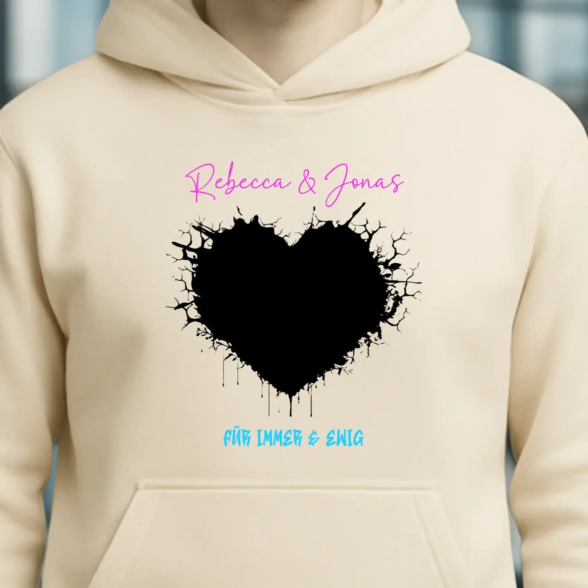 Dein Bild im "Wild-Heart" Design • Unisex Premium Hoodie XS-5XL aus Bio-Baumwolle für Damen & Herren