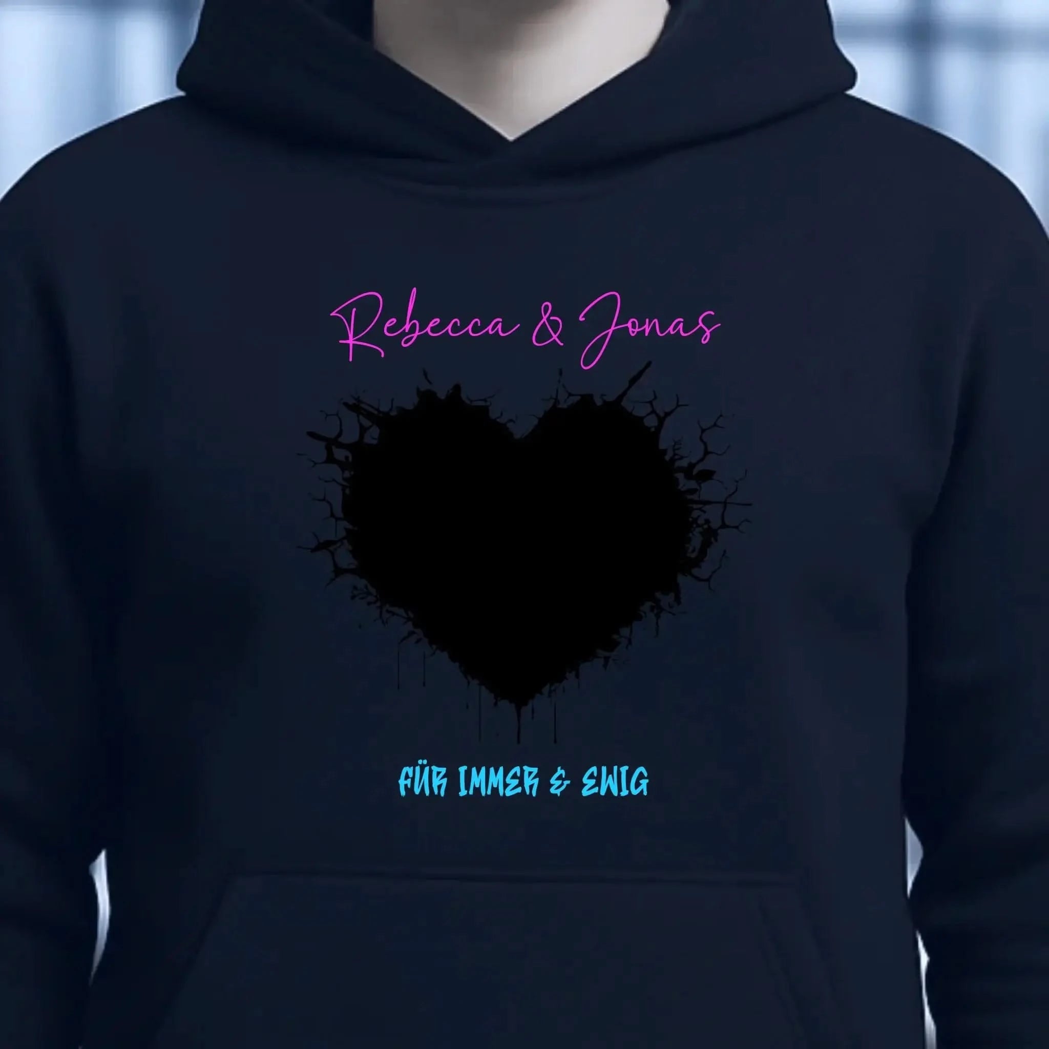 Dein Bild im "Wild-Heart" Design • Unisex Premium Hoodie XS-5XL aus Bio-Baumwolle für Damen & Herren