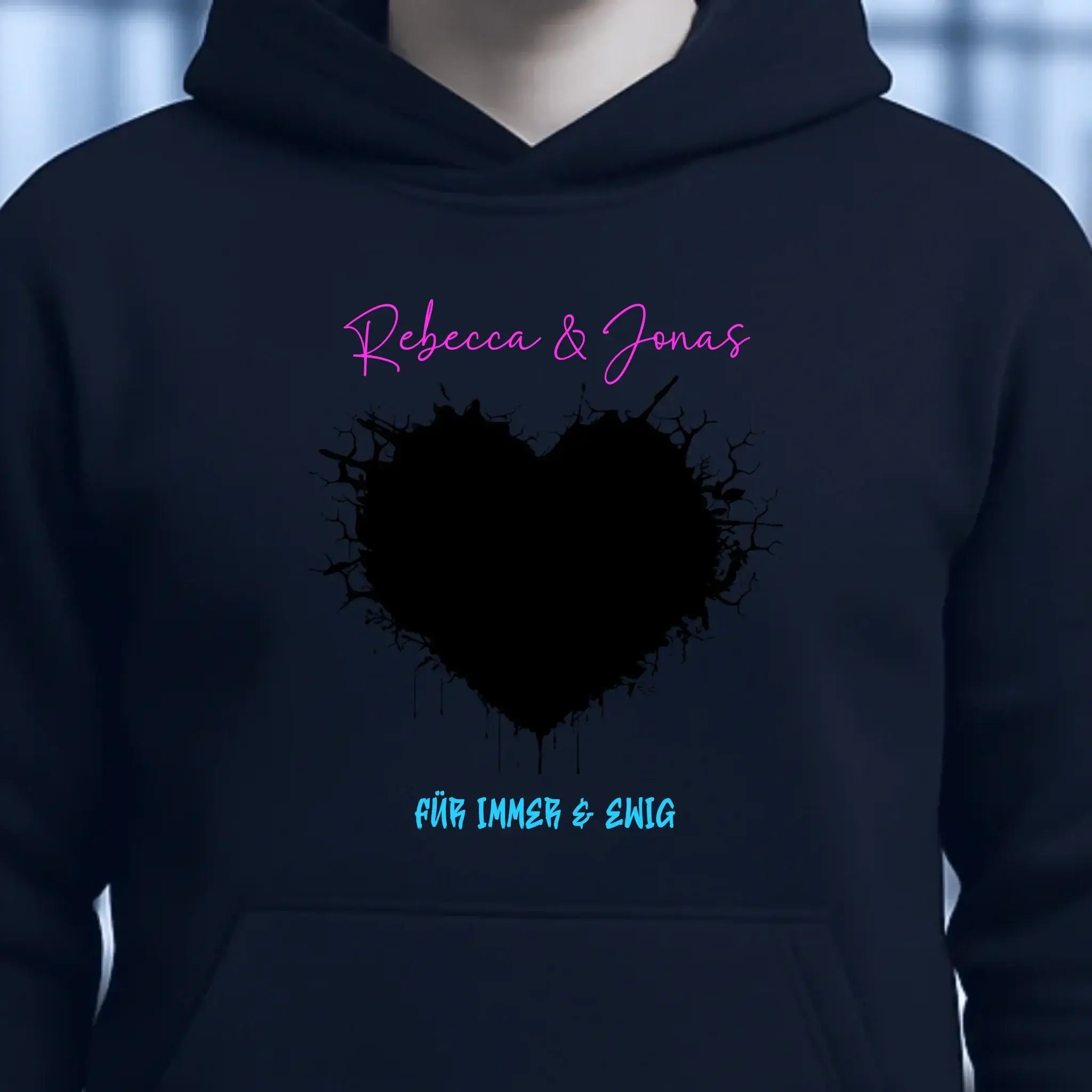 Dein Bild im "Wild-Heart" Design • Unisex Premium Hoodie XS-5XL aus Bio-Baumwolle für Damen & Herren
