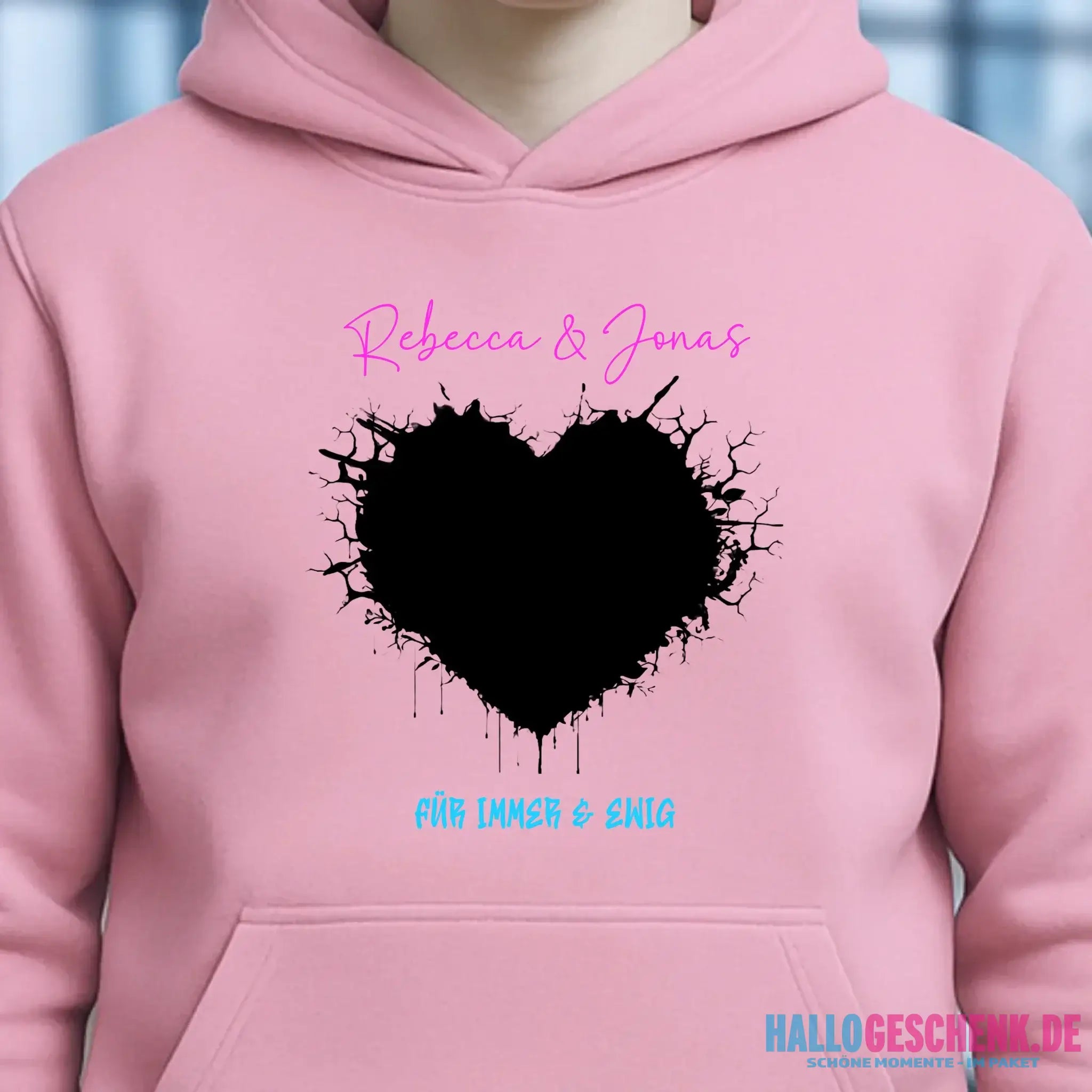 Dein Bild im "Wild-Heart" Design • Unisex Premium Hoodie XS-5XL aus Bio-Baumwolle für Damen & Herren