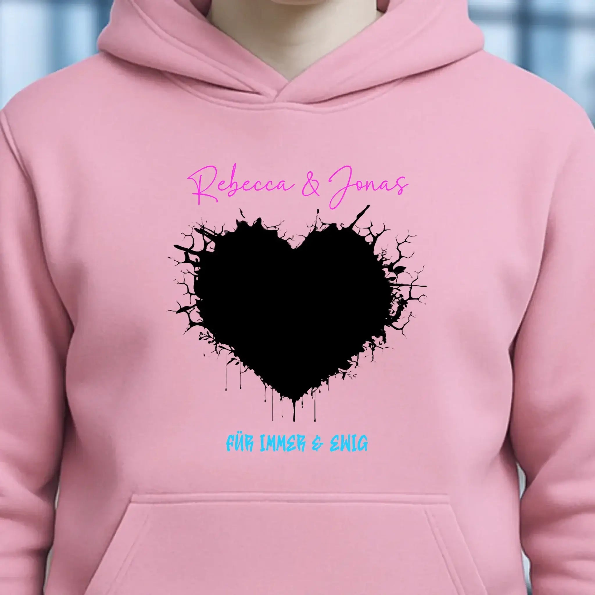 Dein Bild im "Wild-Heart" Design • Unisex Premium Hoodie XS-5XL aus Bio-Baumwolle für Damen & Herren