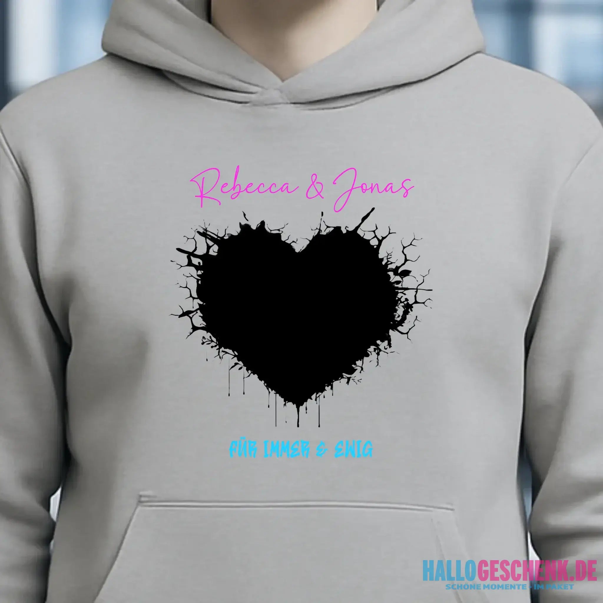 Dein Bild im "Wild-Heart" Design • Unisex Premium Hoodie XS-5XL aus Bio-Baumwolle für Damen & Herren