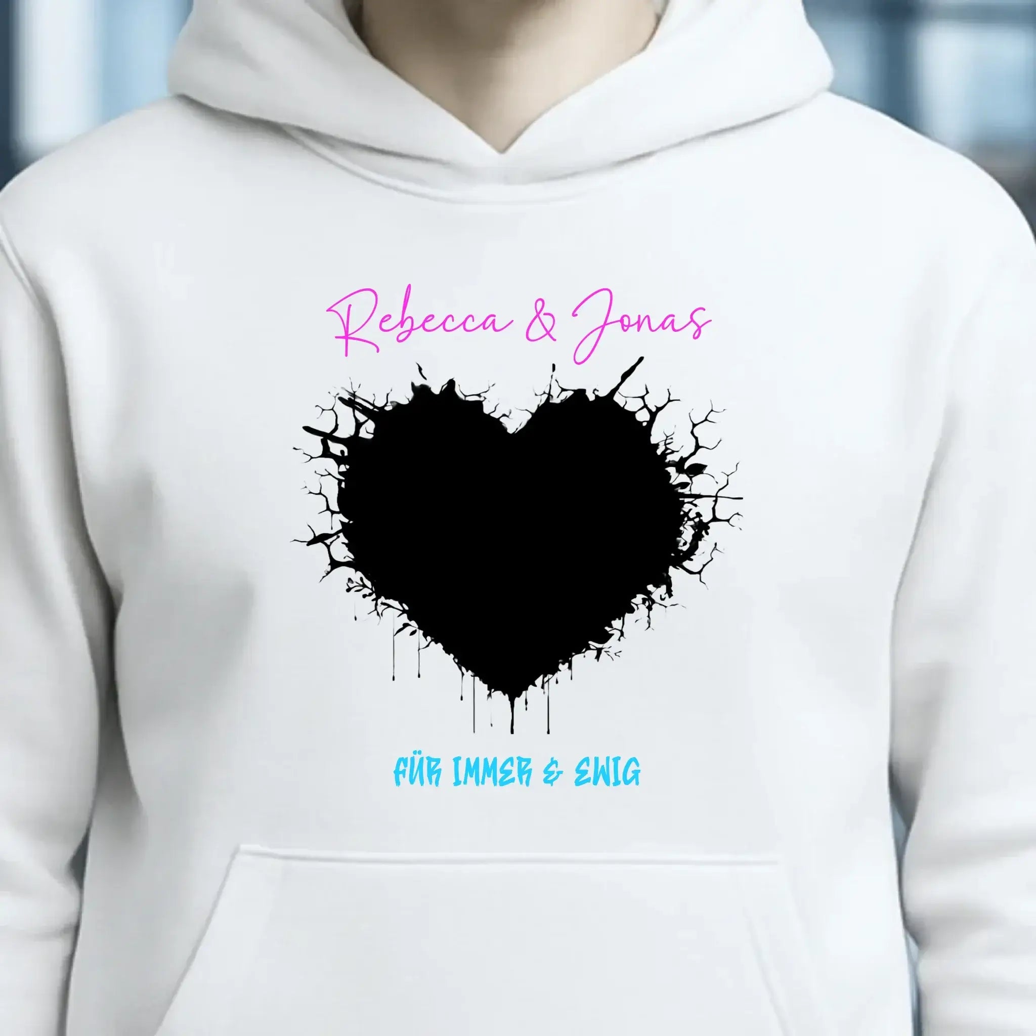 Dein Bild im "Wild-Heart" Design • Unisex Premium Hoodie XS-5XL aus Bio-Baumwolle für Damen & Herren